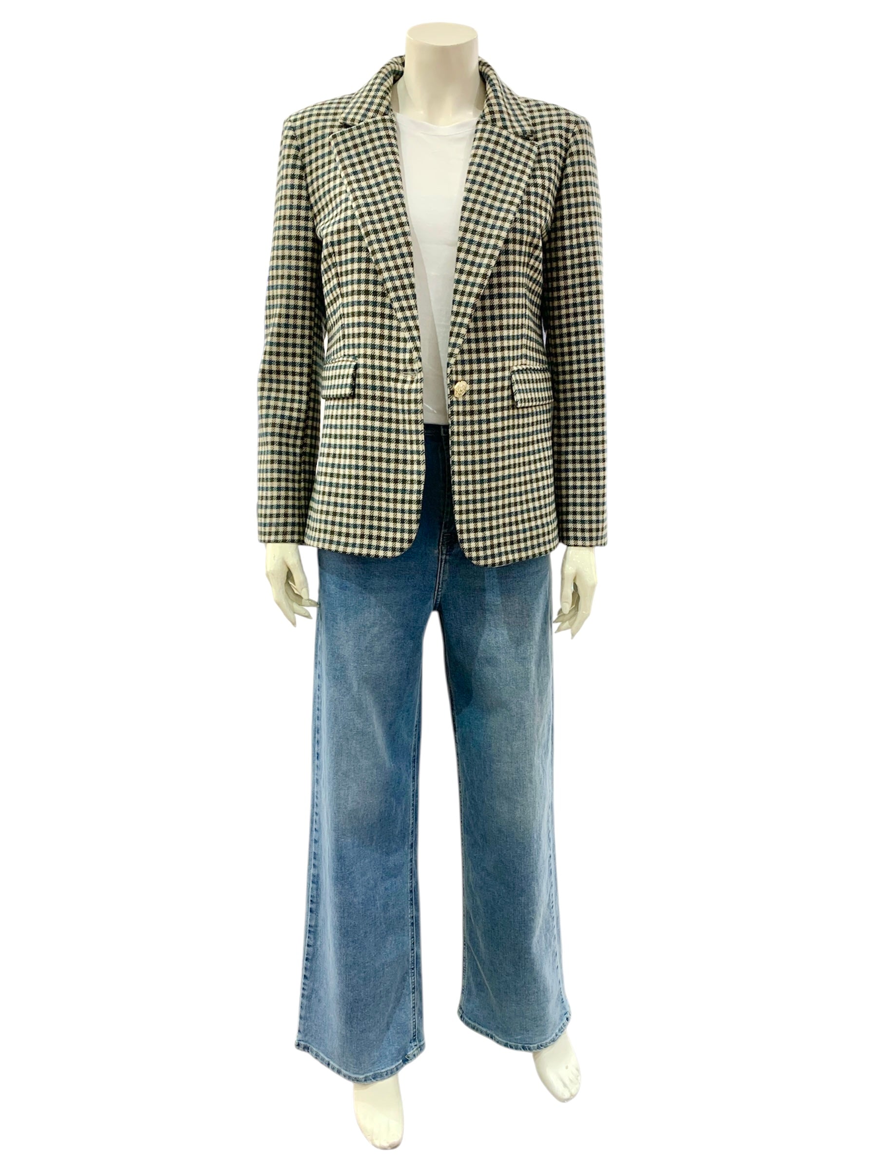 GIACCA QUADRETTI VERDE