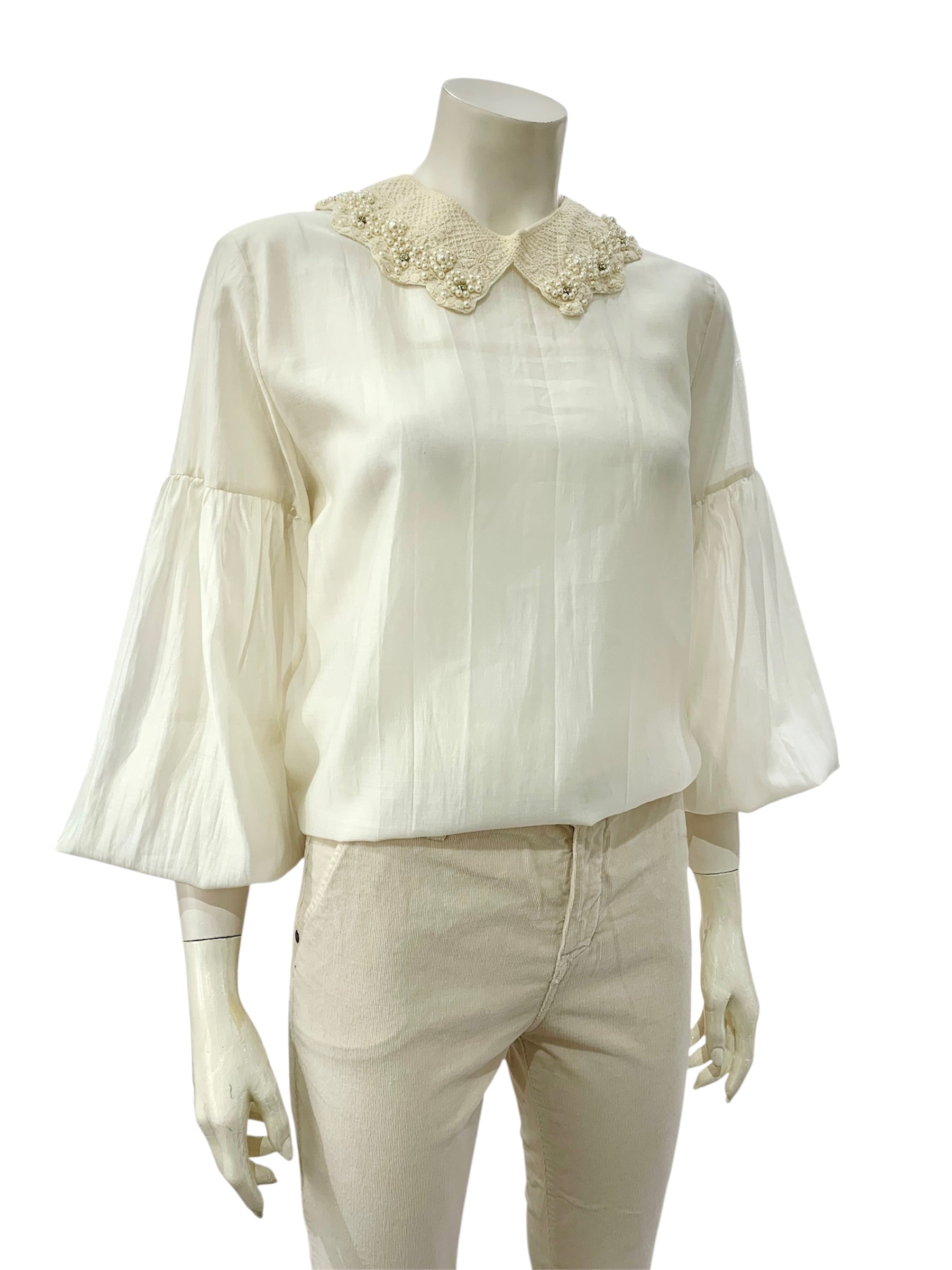 BLUSA COLLETTO AVORIO