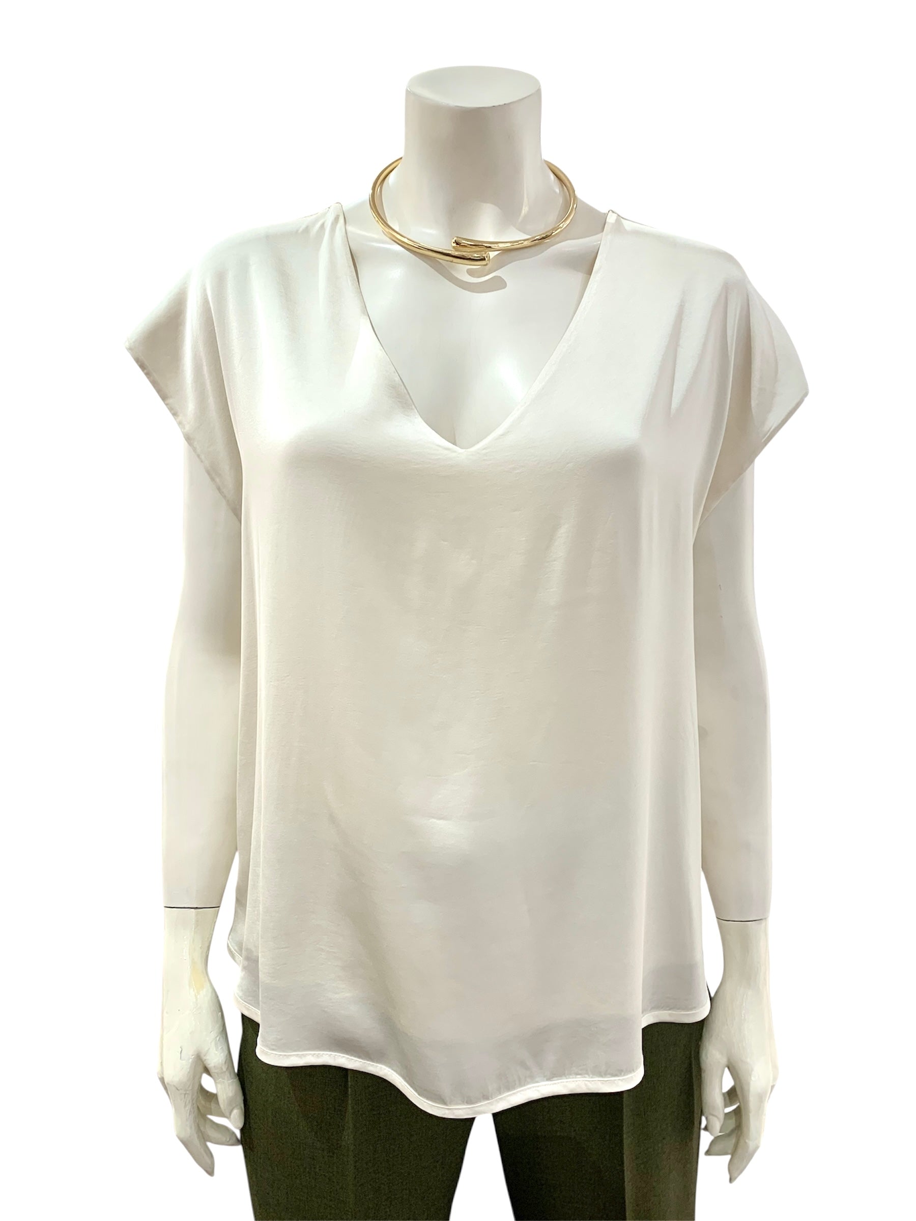 BLUSA A “V” BURRO