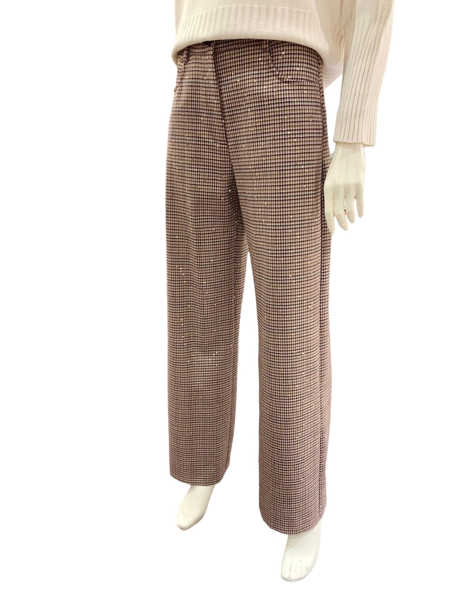 PANTALONE PAILLETTES BORDEAUX