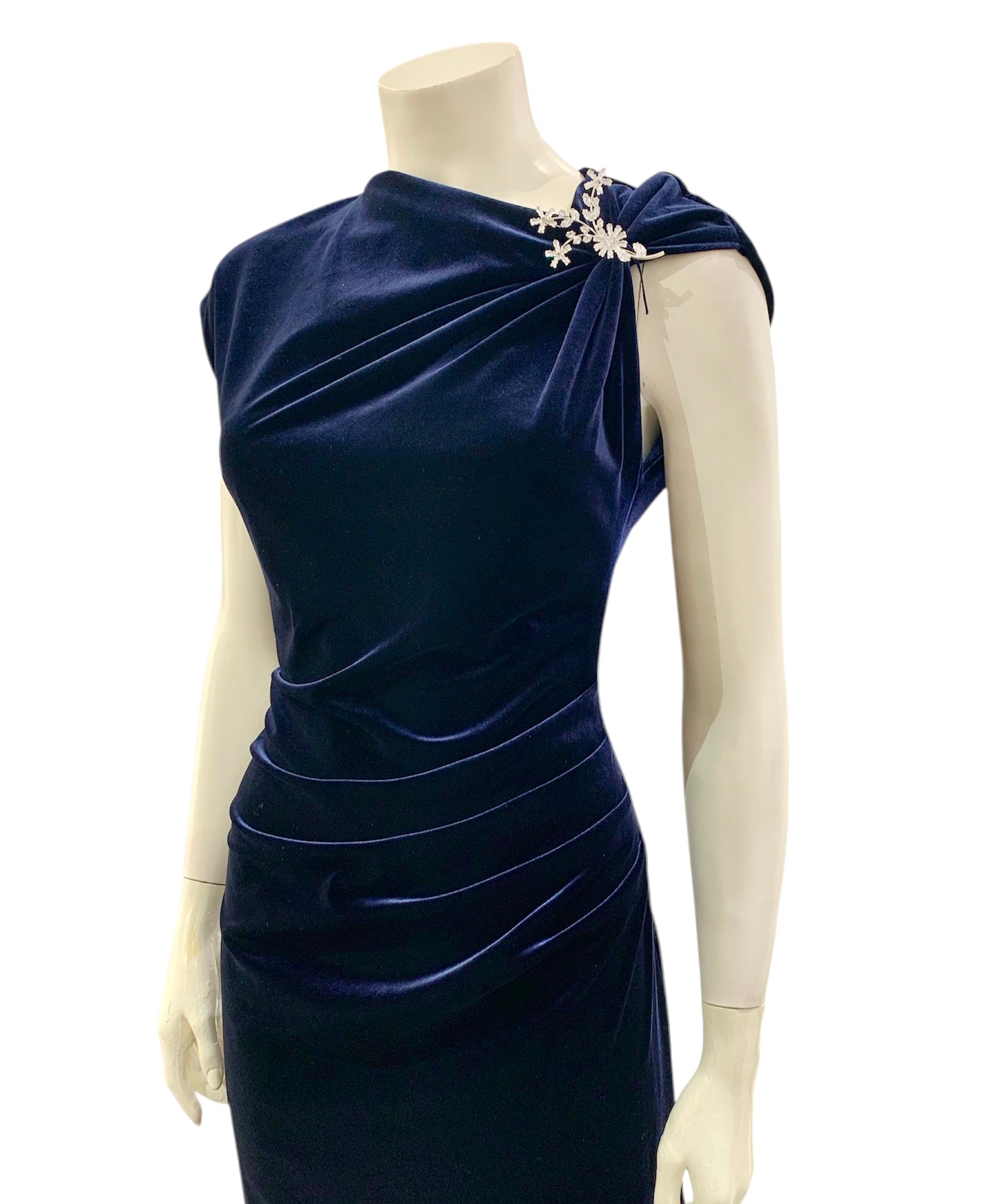 ABITO DRAPPEGGIO BLU