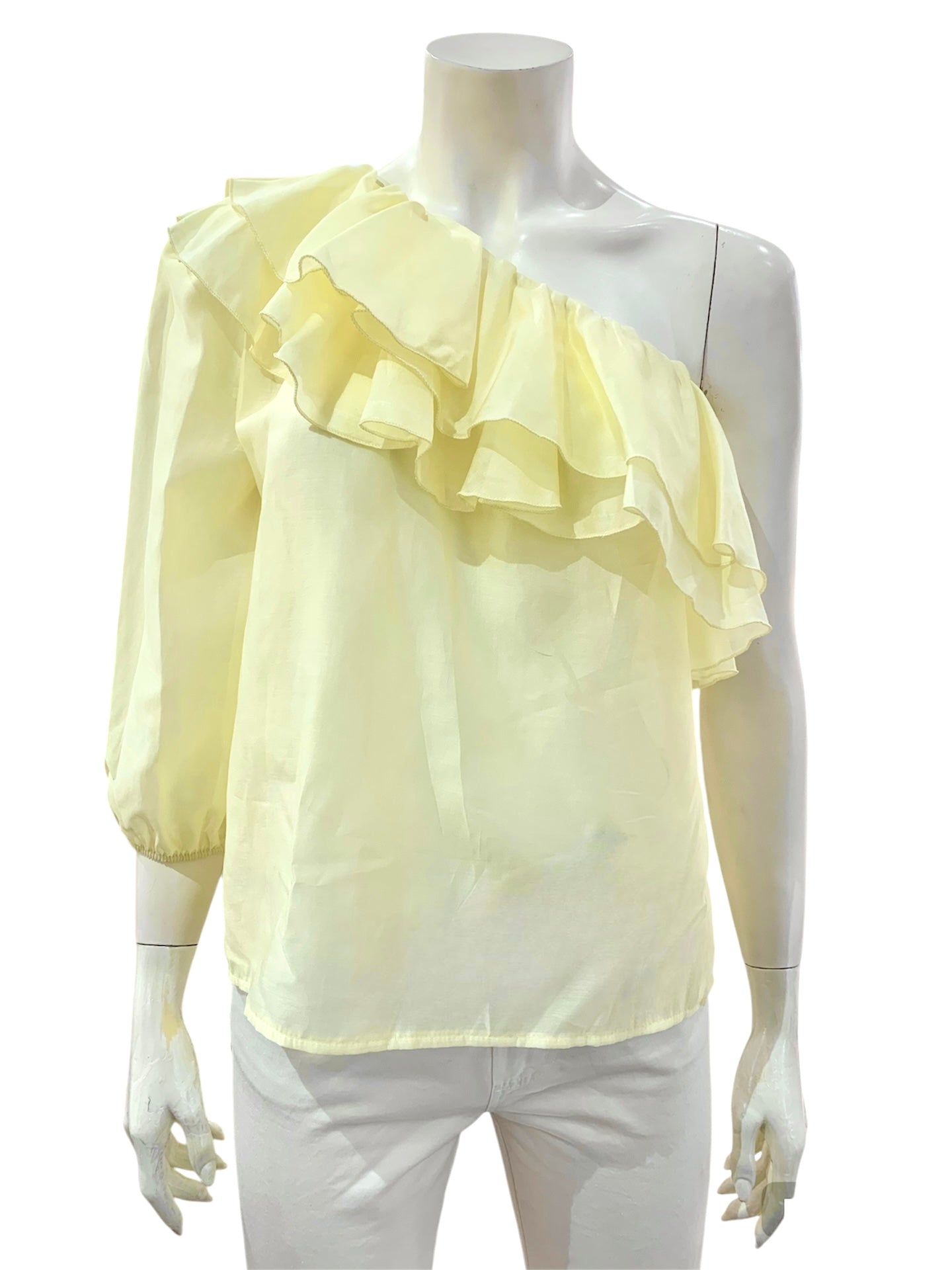 BLUSA MONOSPALLA GIALLA