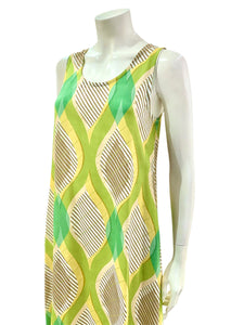 ABITO ASIMMETRICO VERDE GIALLO