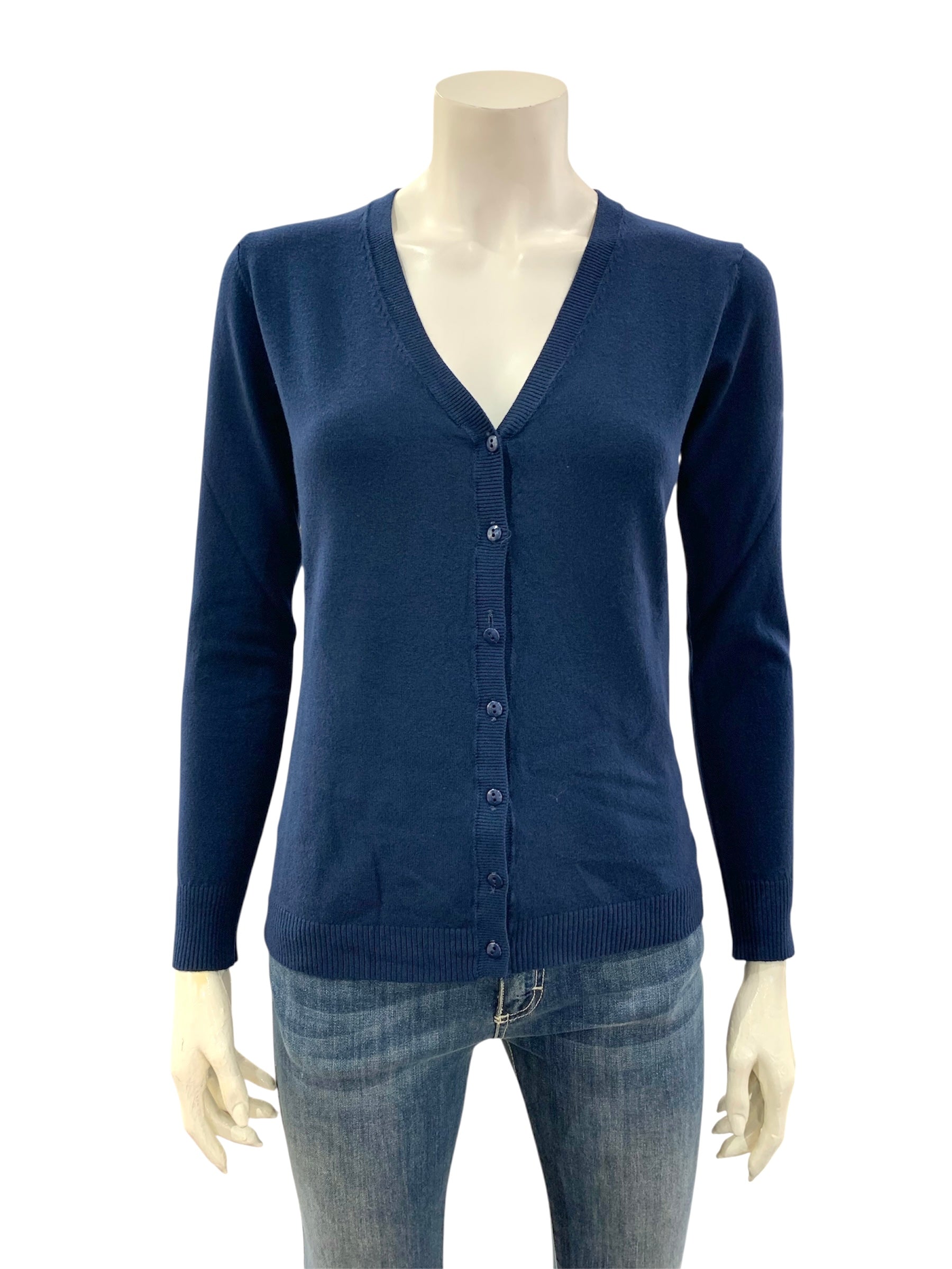 CARDIGAN BOTTONI BLU