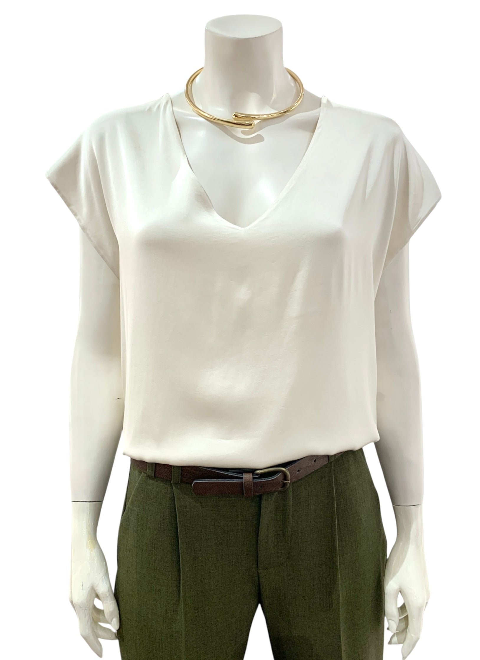 BLUSA A “V” BURRO