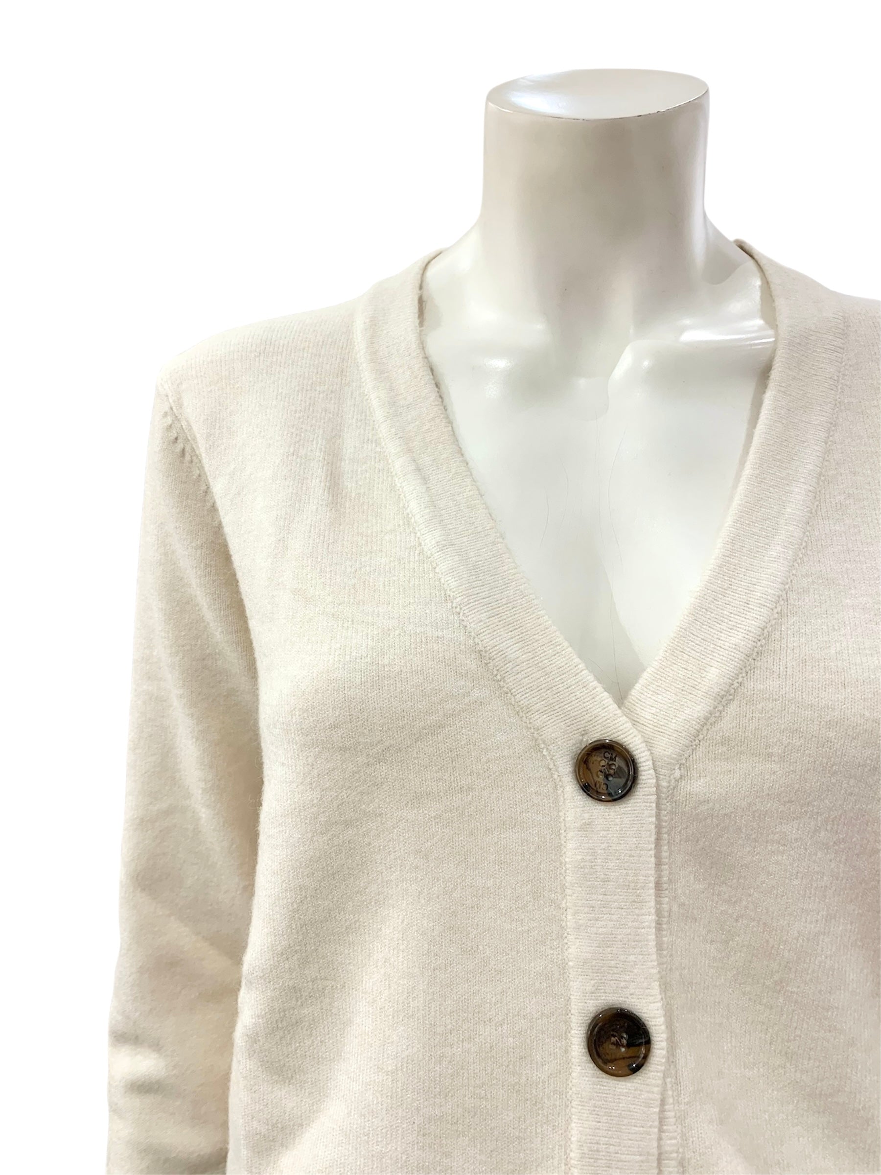 CARDIGAN BOTTONI NATURALE