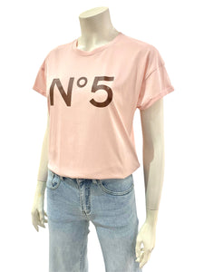 T-SHIRT N5 ROSA MORO