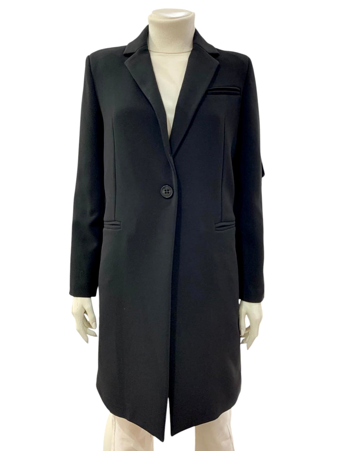 CAPPOTTO UN BOTTONE NERO