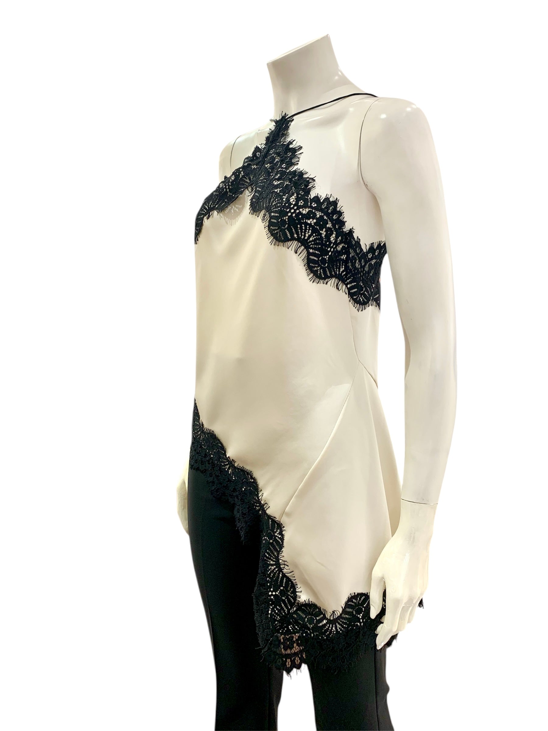 TOP ASIMMETRICO AVORIO