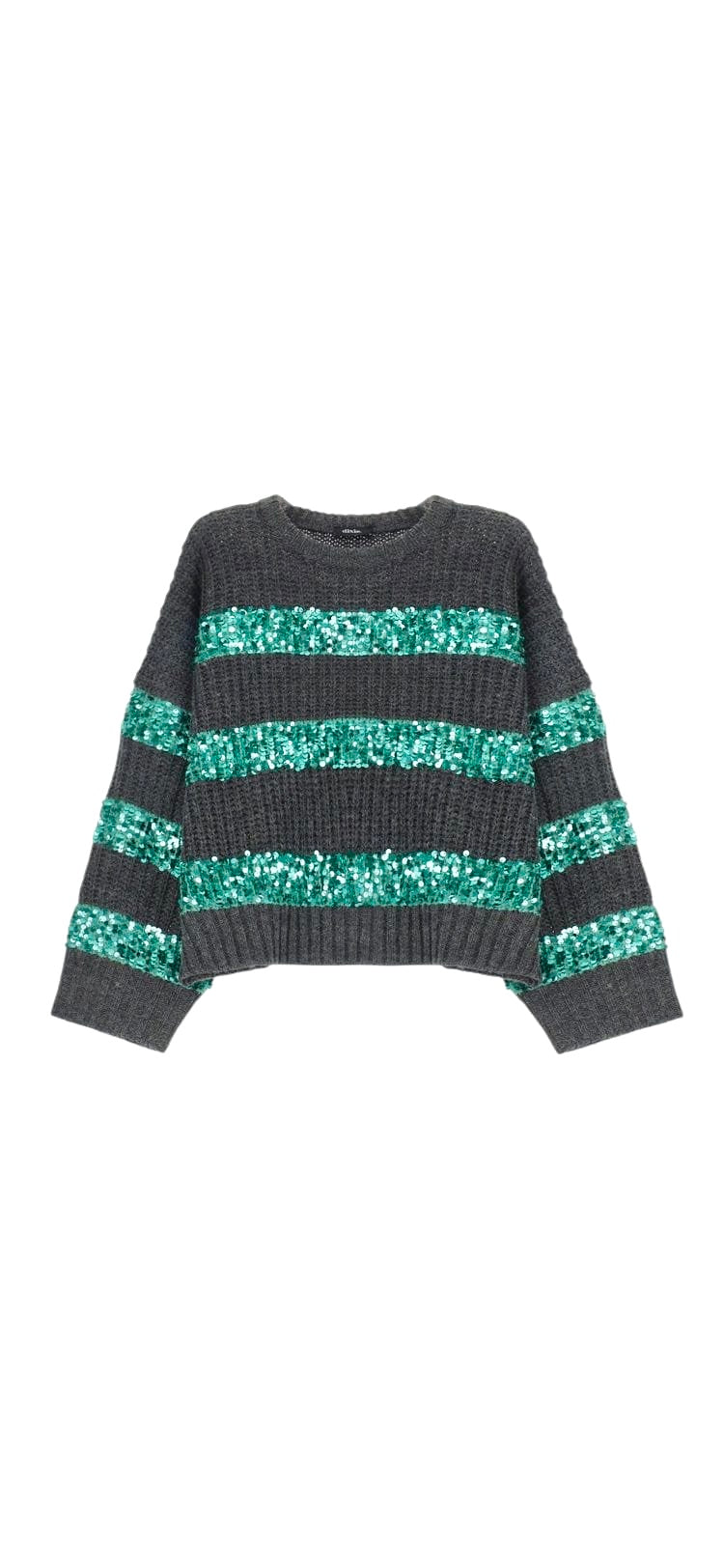 MAGLIA FASCE GRIGIO VERDE