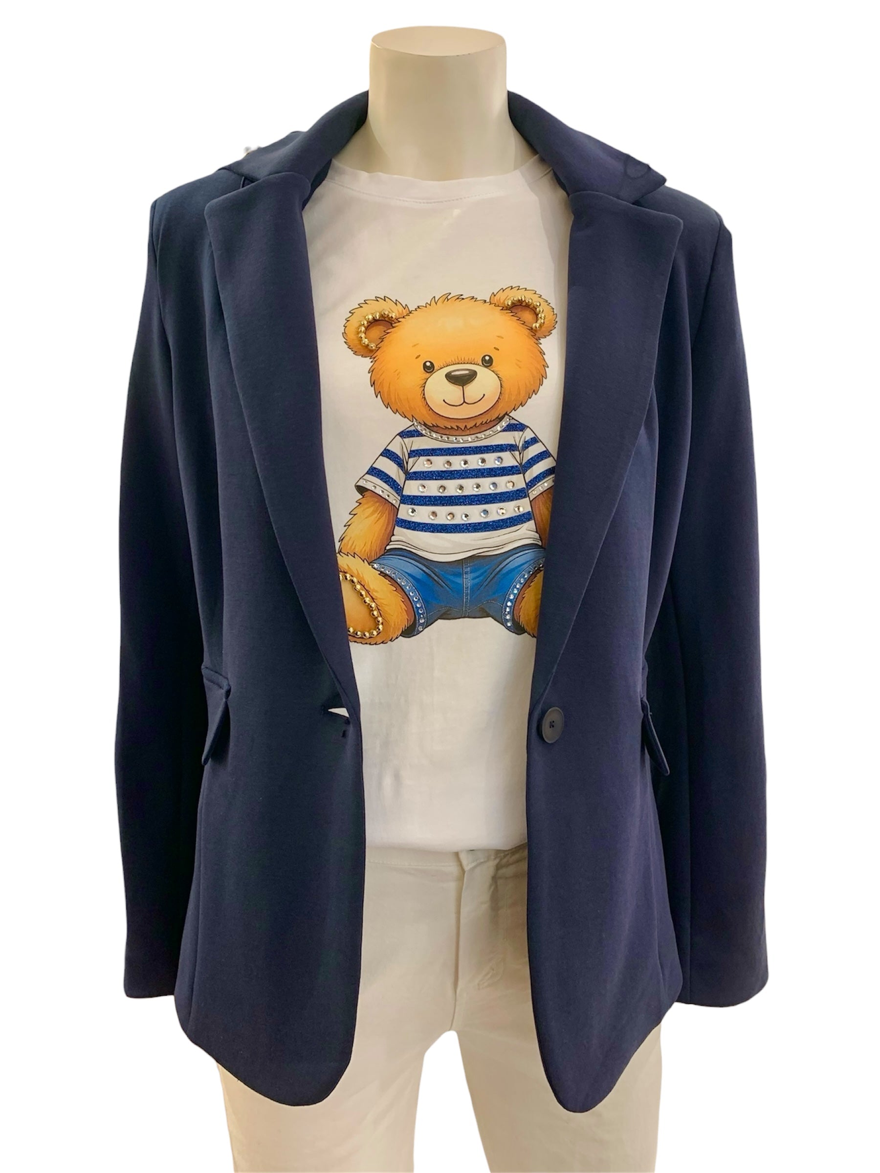 GIACCA FELPA BLU NAVY
