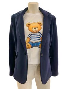 GIACCA FELPA BLU NAVY