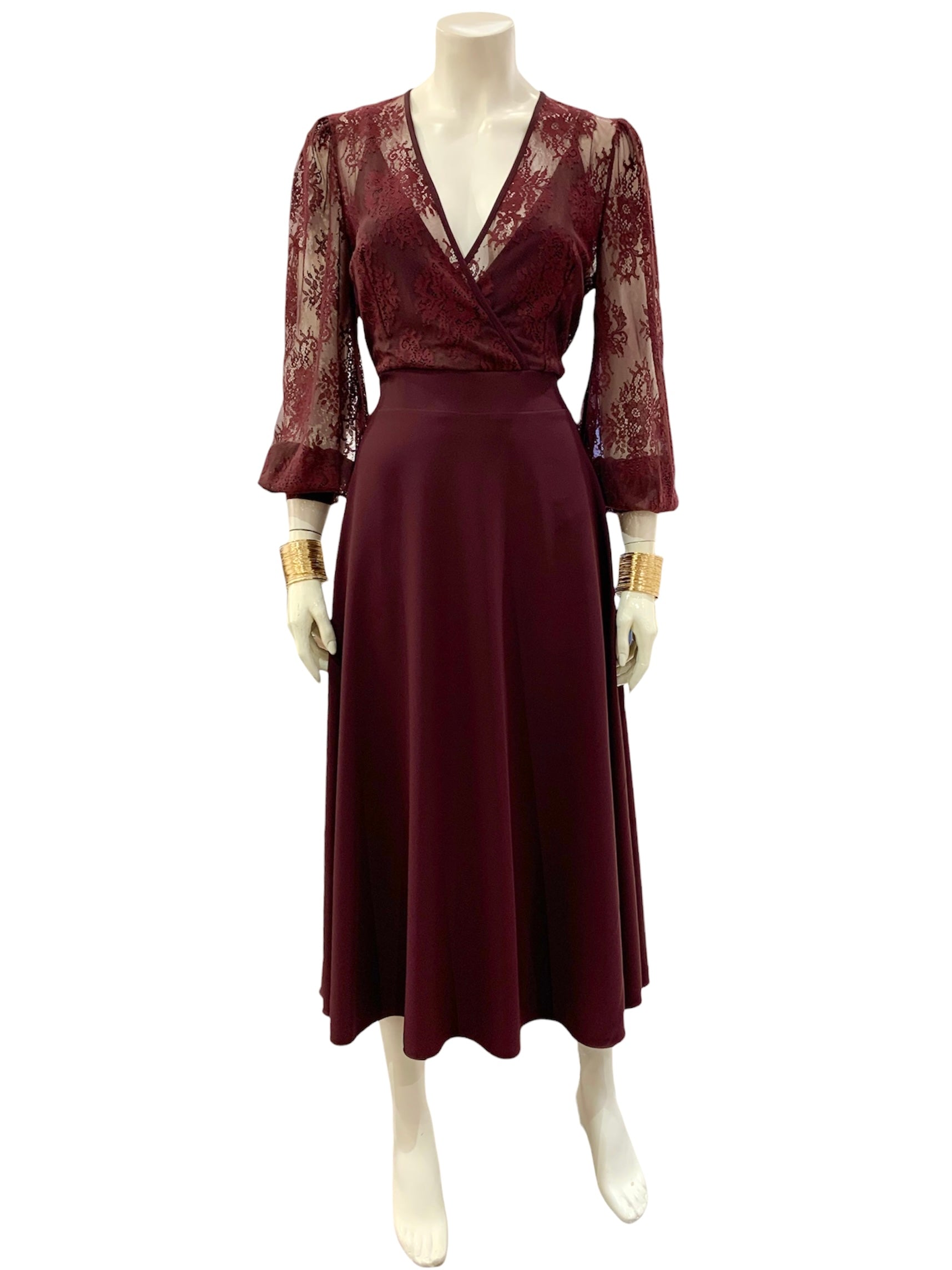 ABITO BRACCIALI BORDEAUX