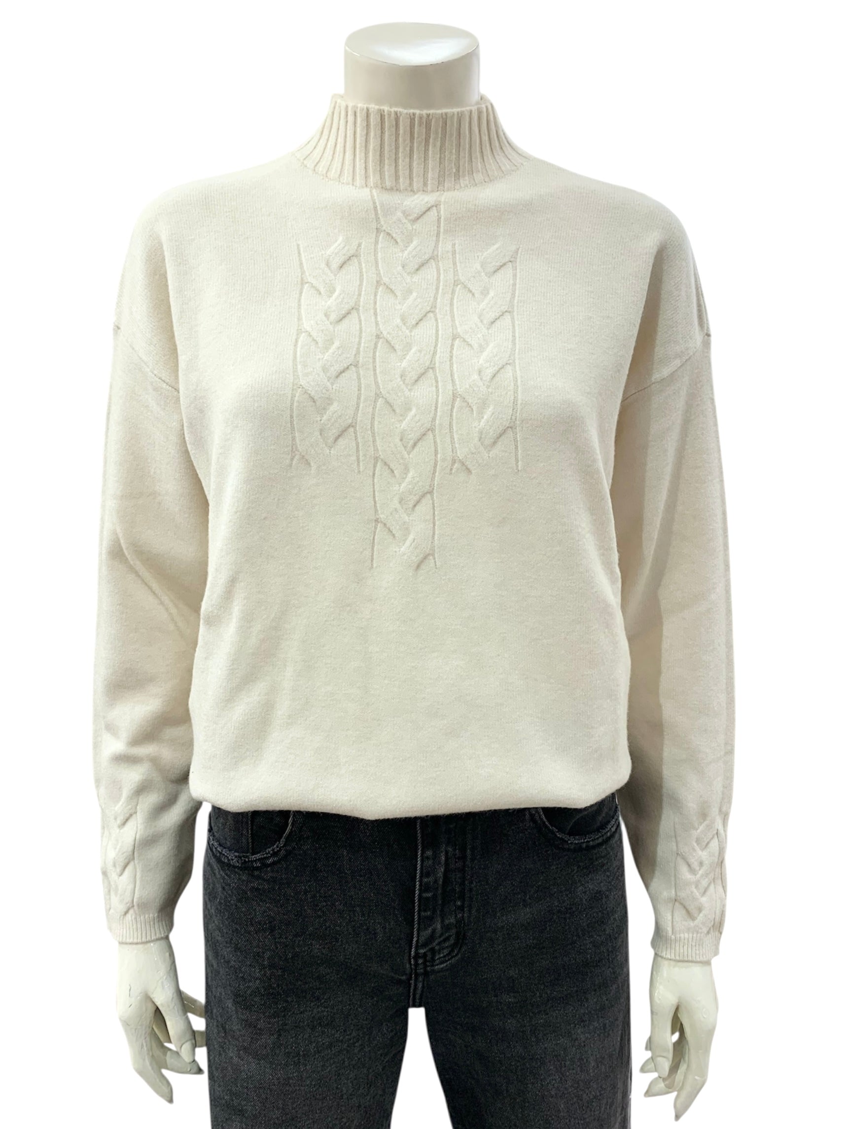 MAGLIA TRECCE NATURALE