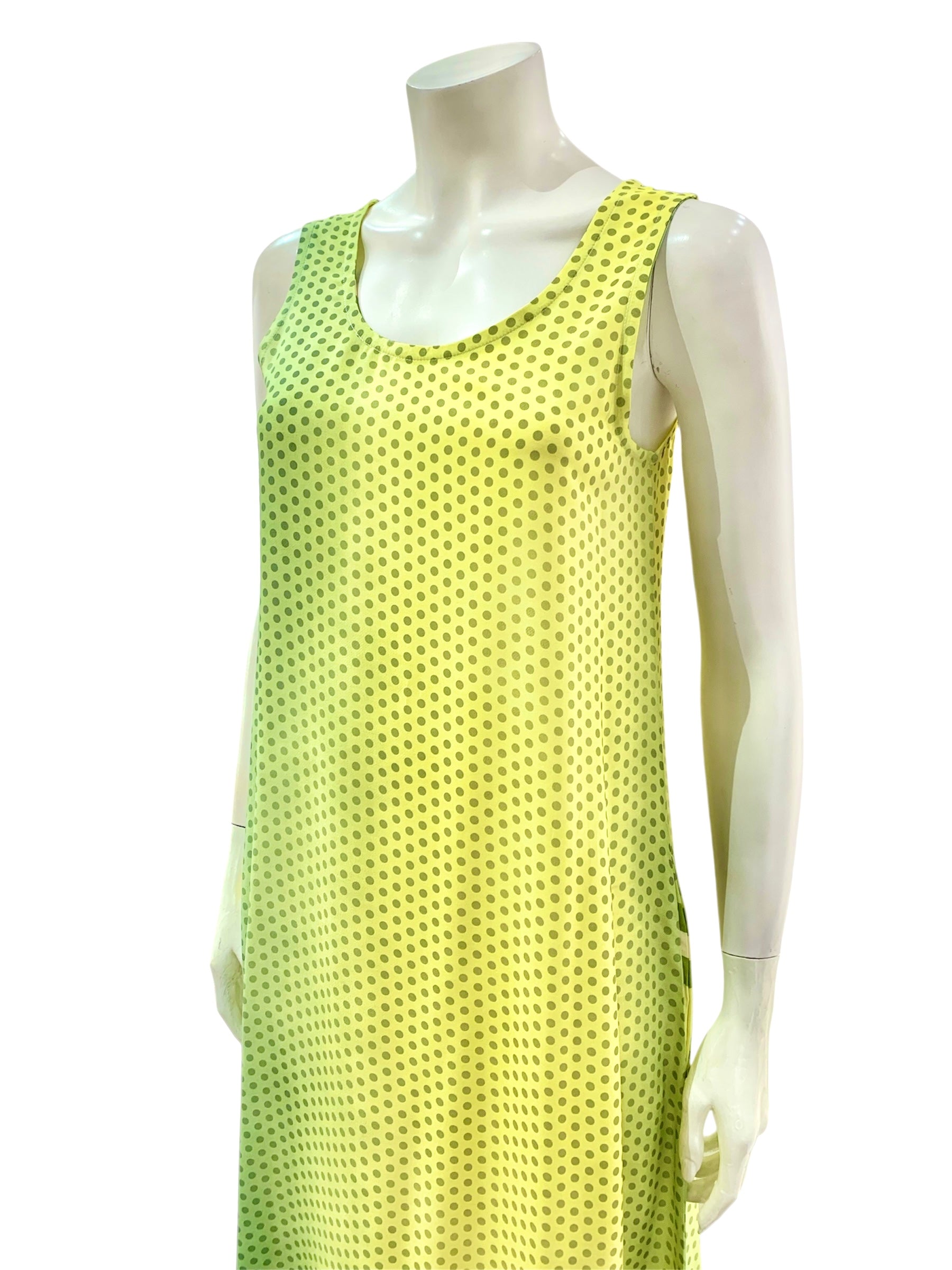 ABITO POIS VERDE GIALLO