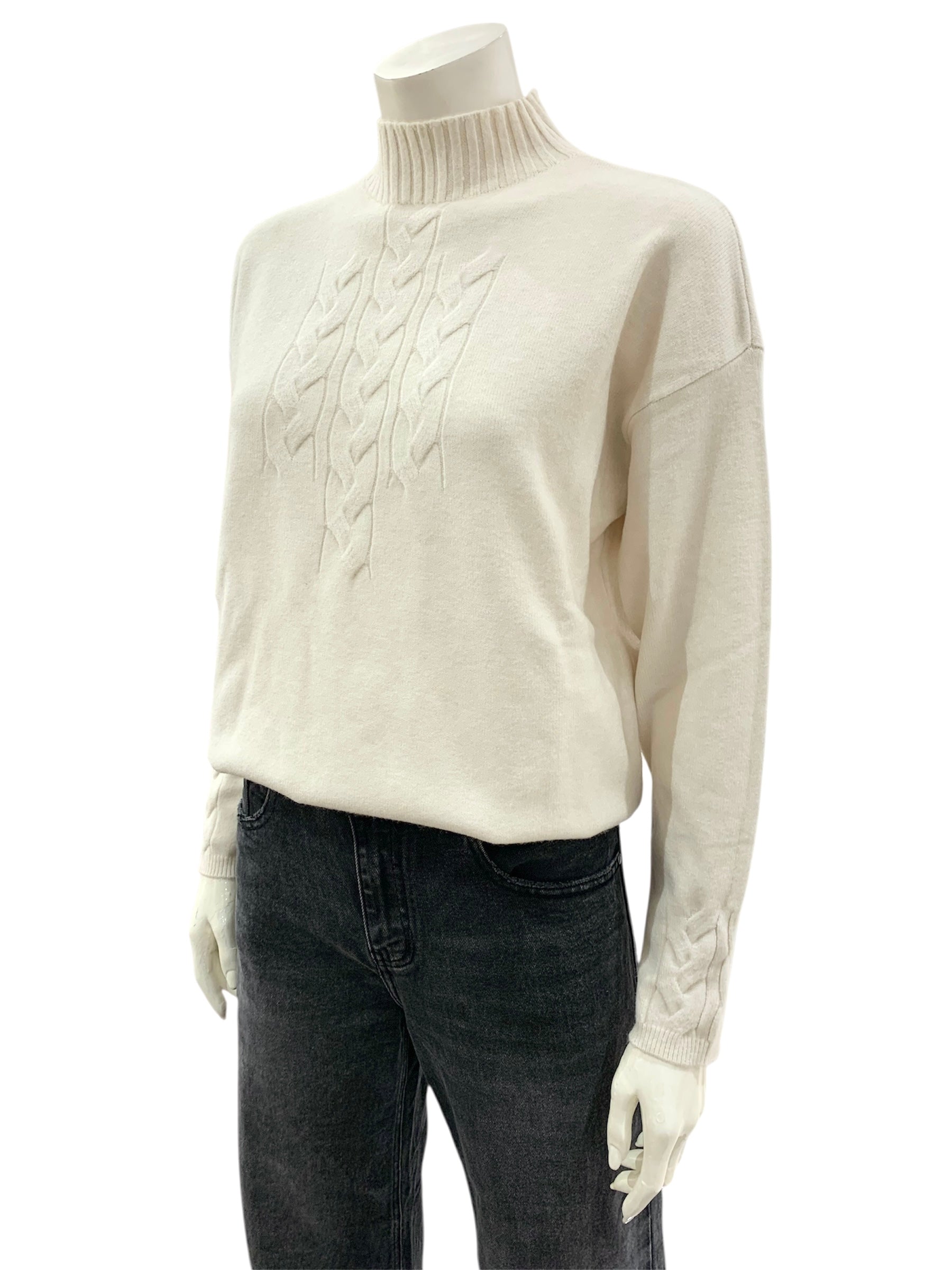 MAGLIA TRECCE NATURALE