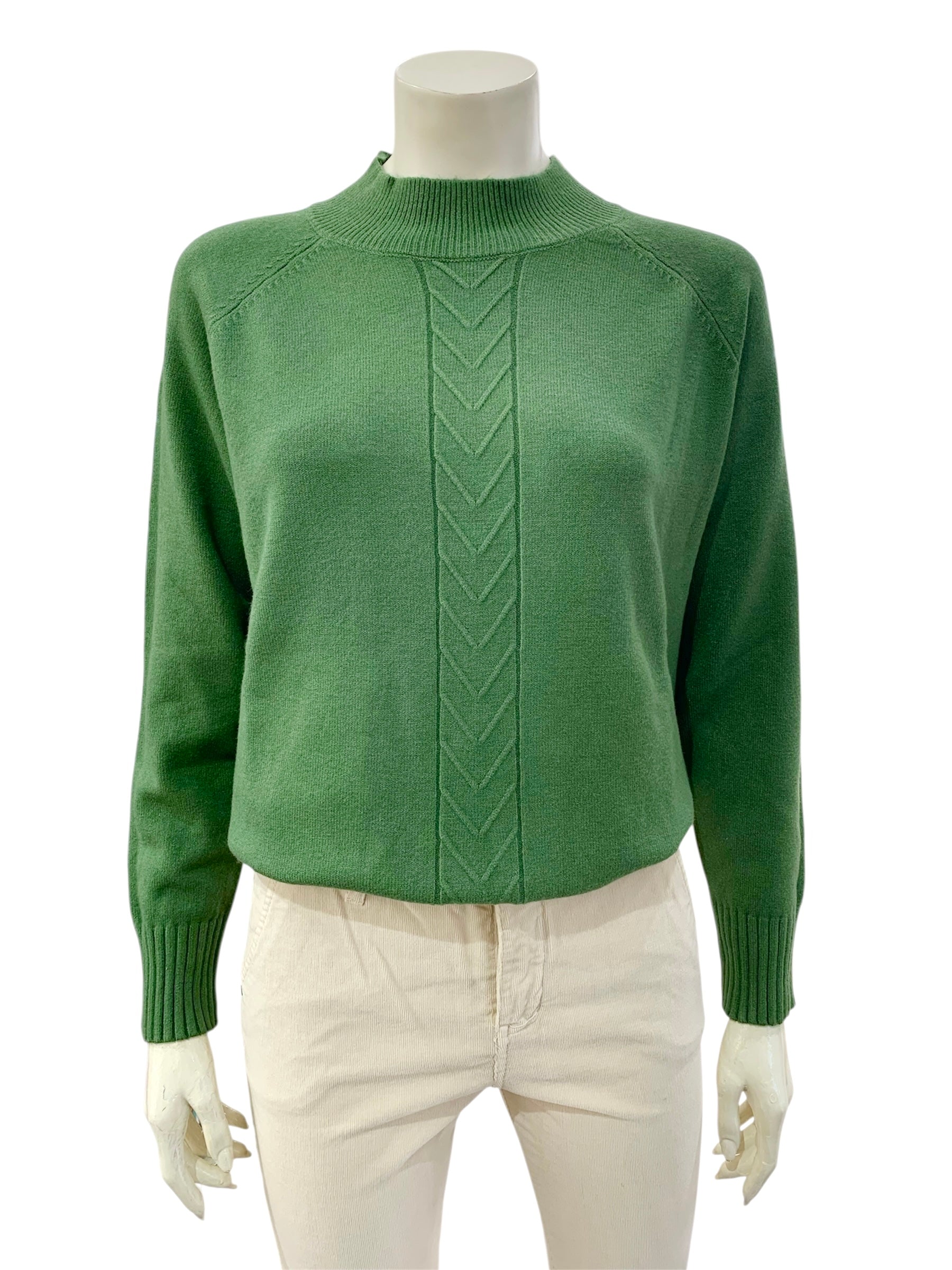 MAGLIA TRECCIA VERDE
