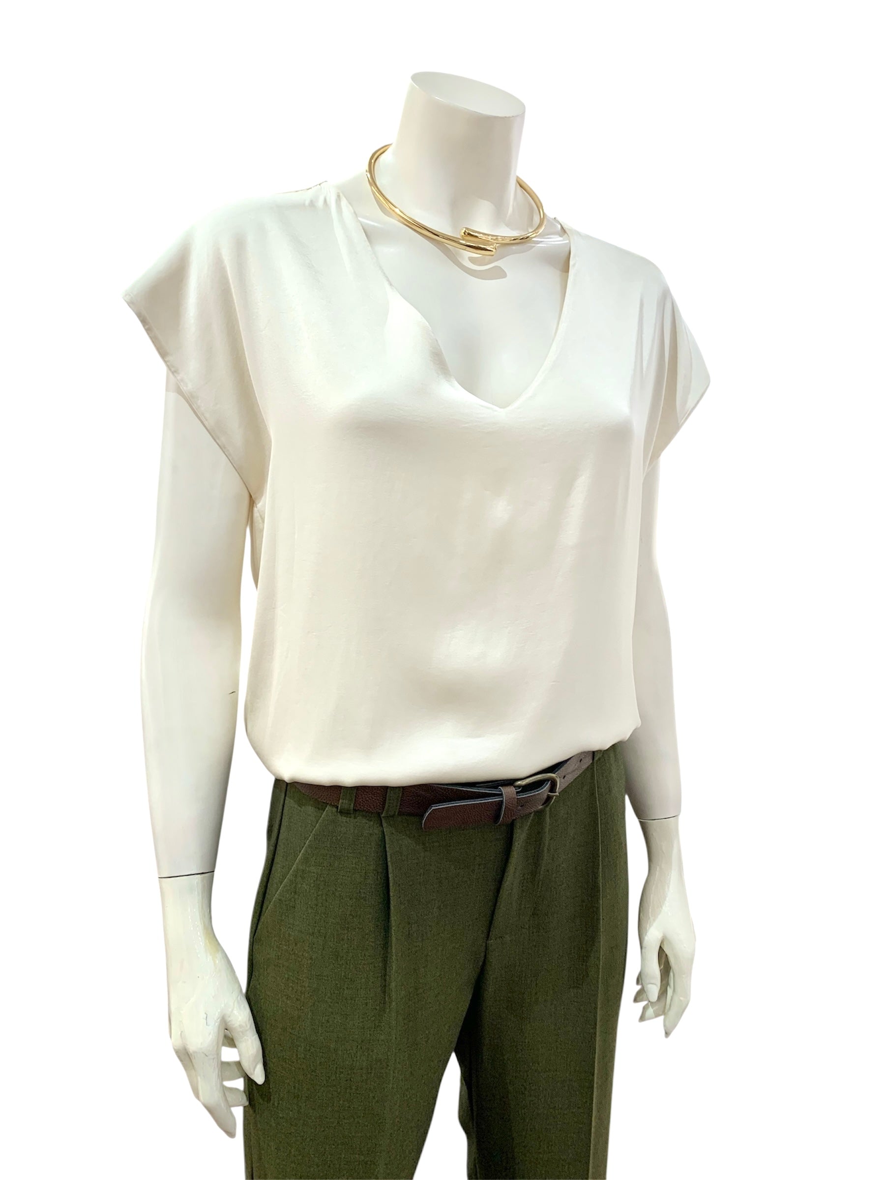 BLUSA A “V” BURRO