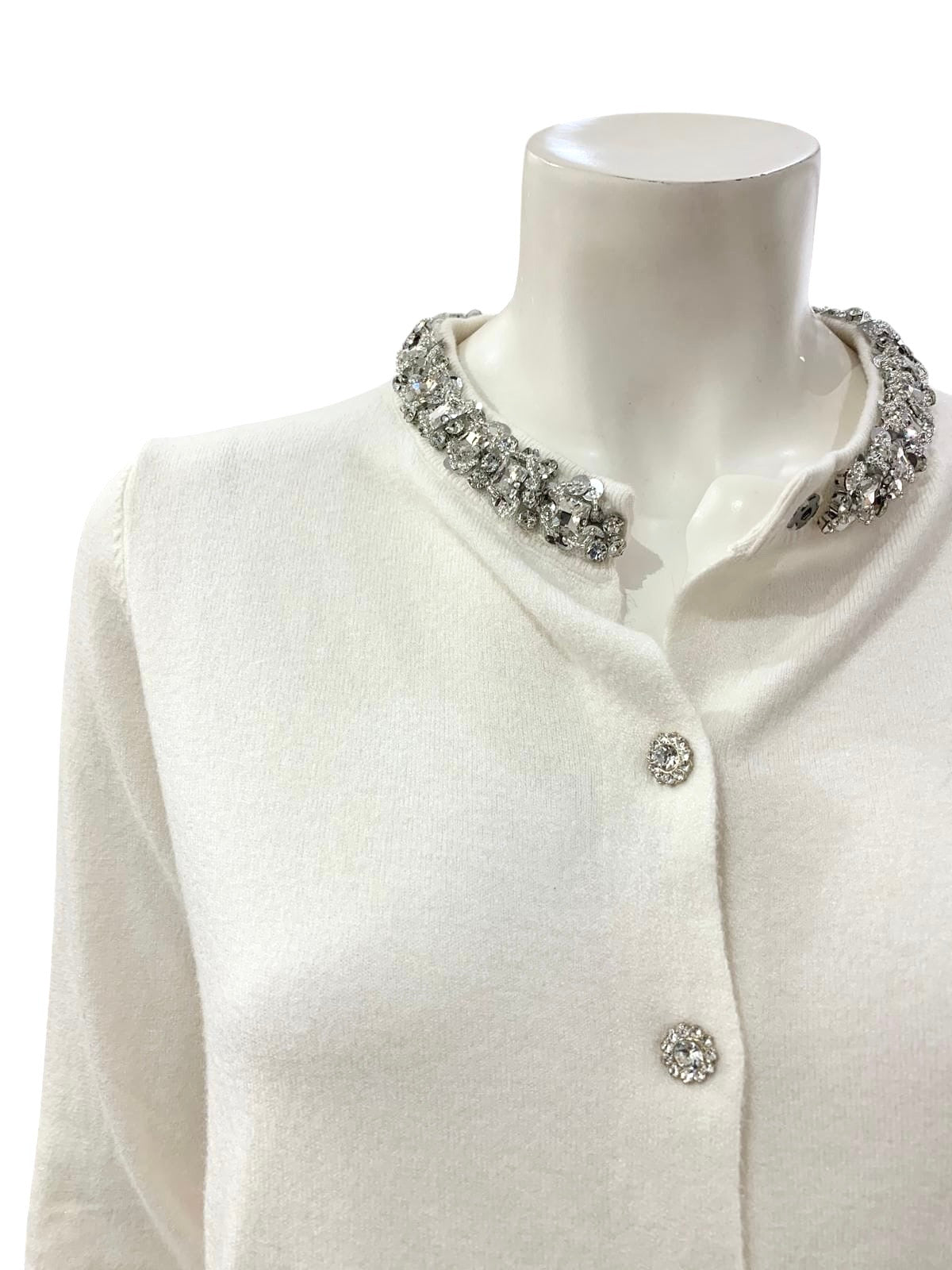 CARDIGAN PIETRE BIANCO