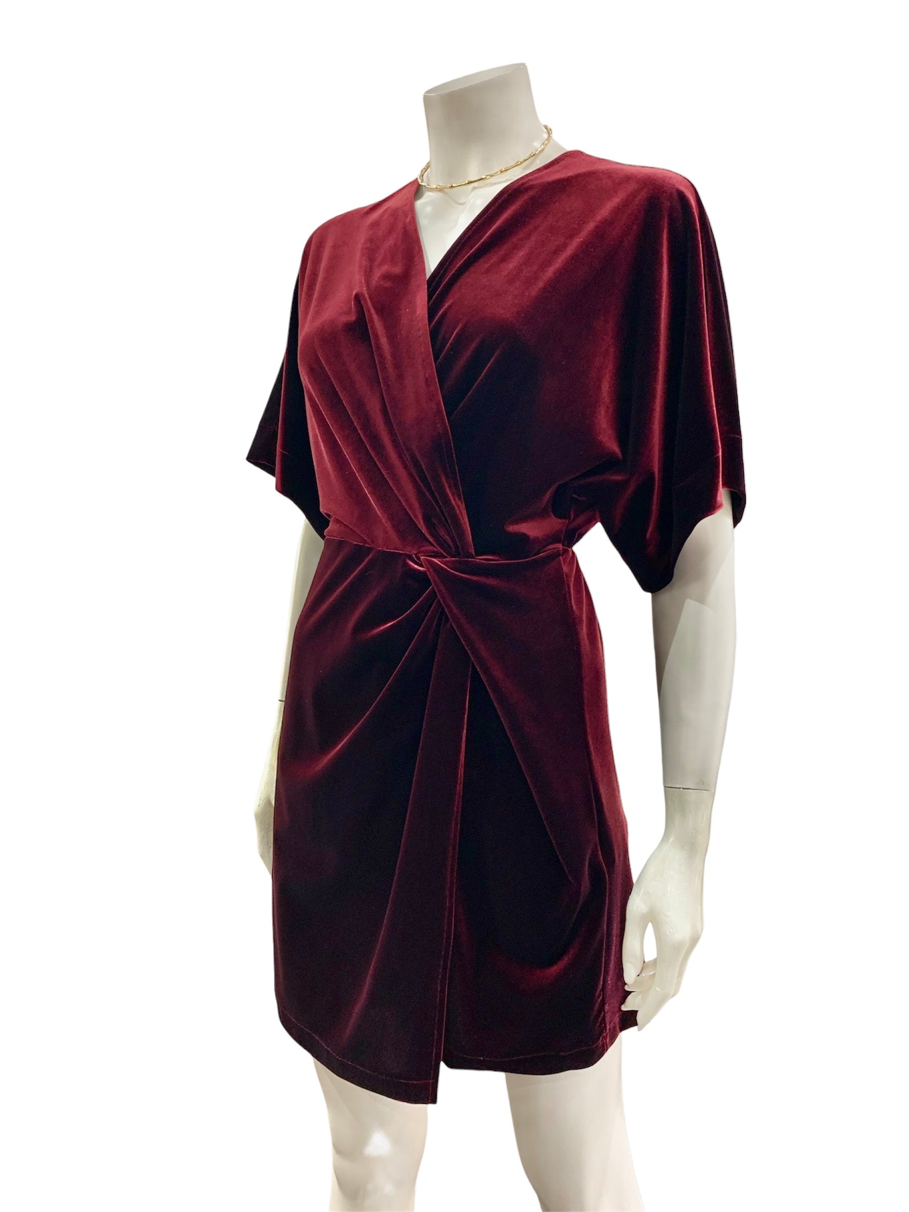 ABITO MANICA CORTA BORDEAUX