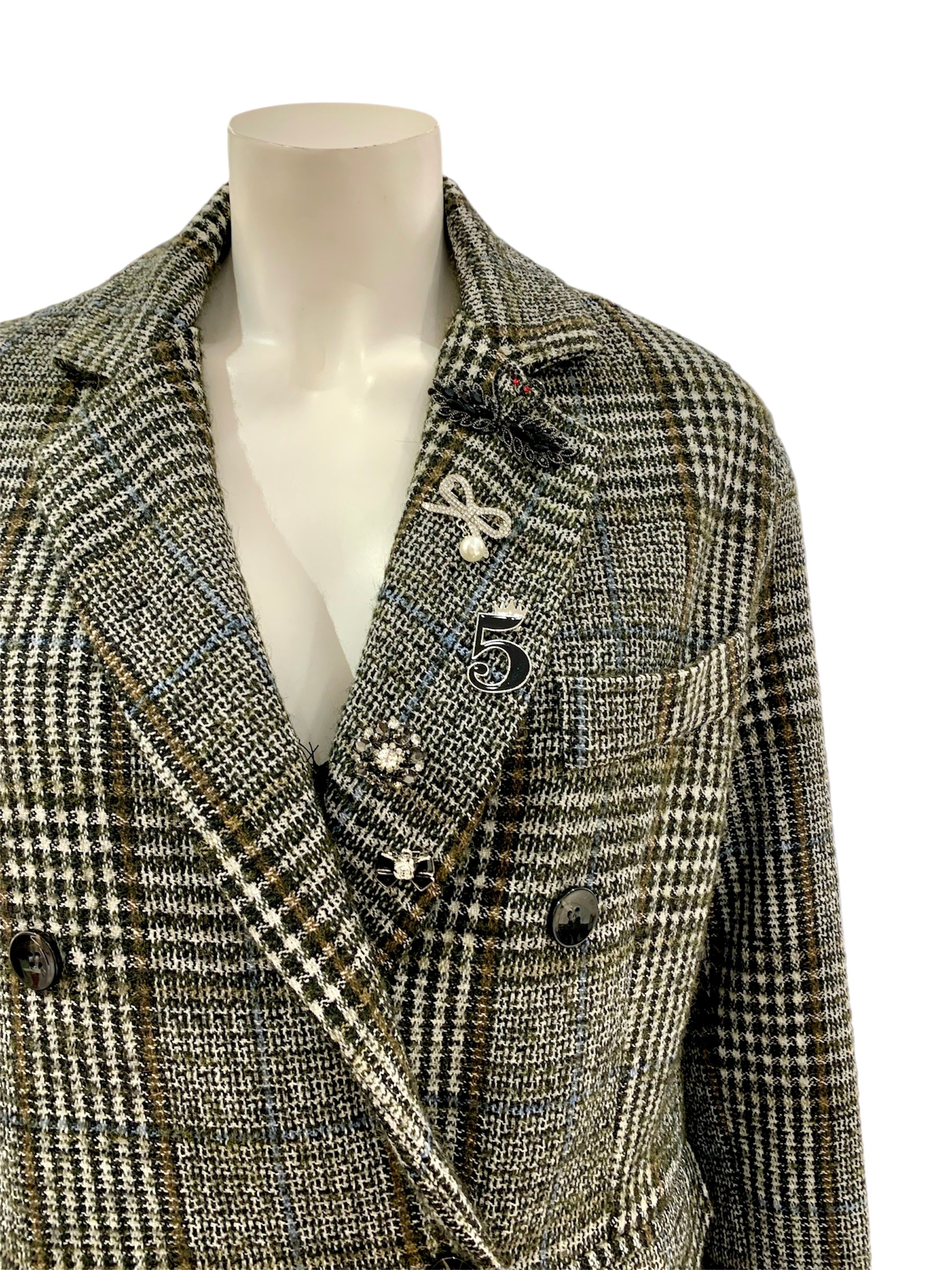 GIACCA TWIDD BIANCA NERA