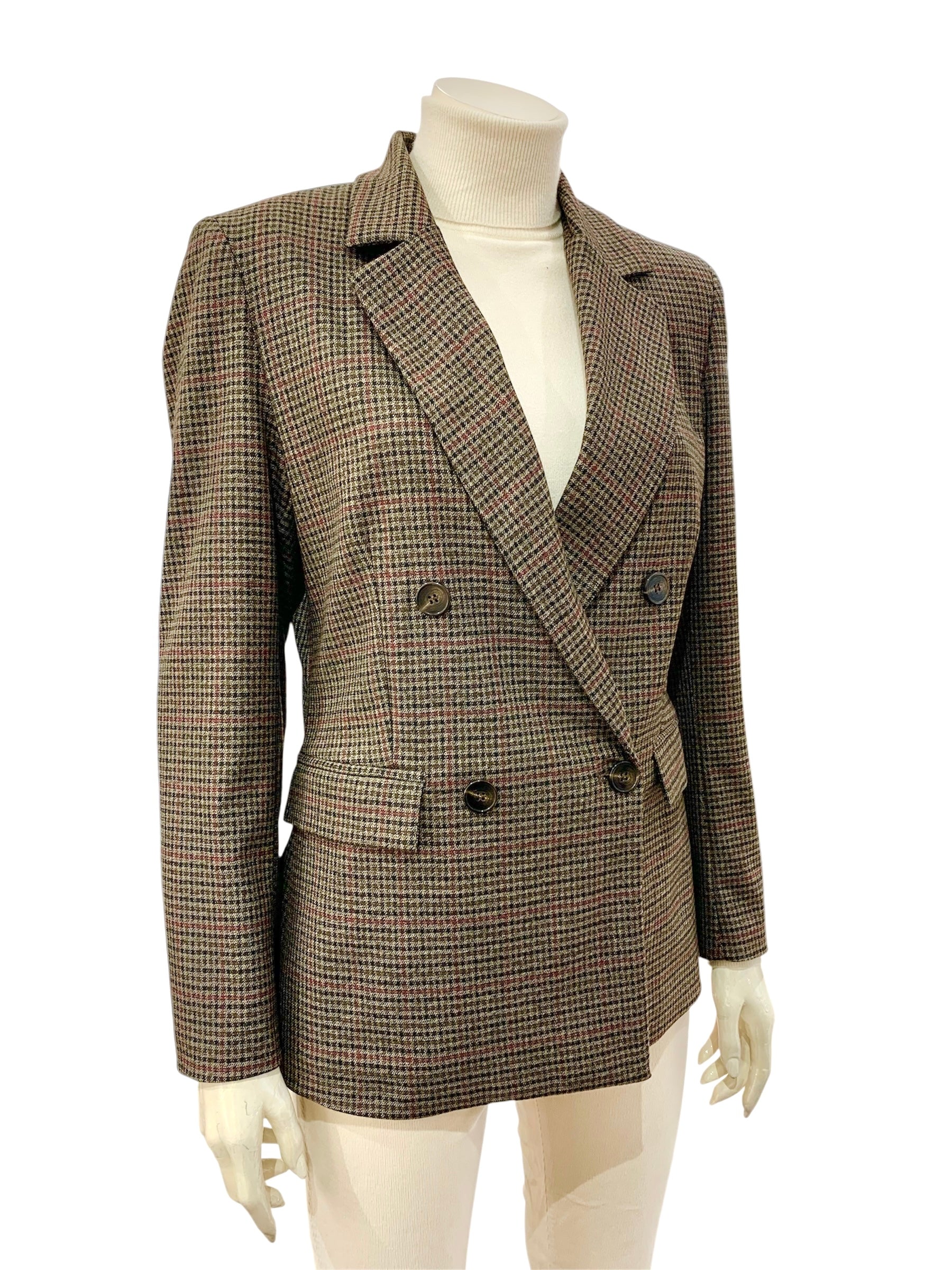 GIACCA QUADRETTI MORO