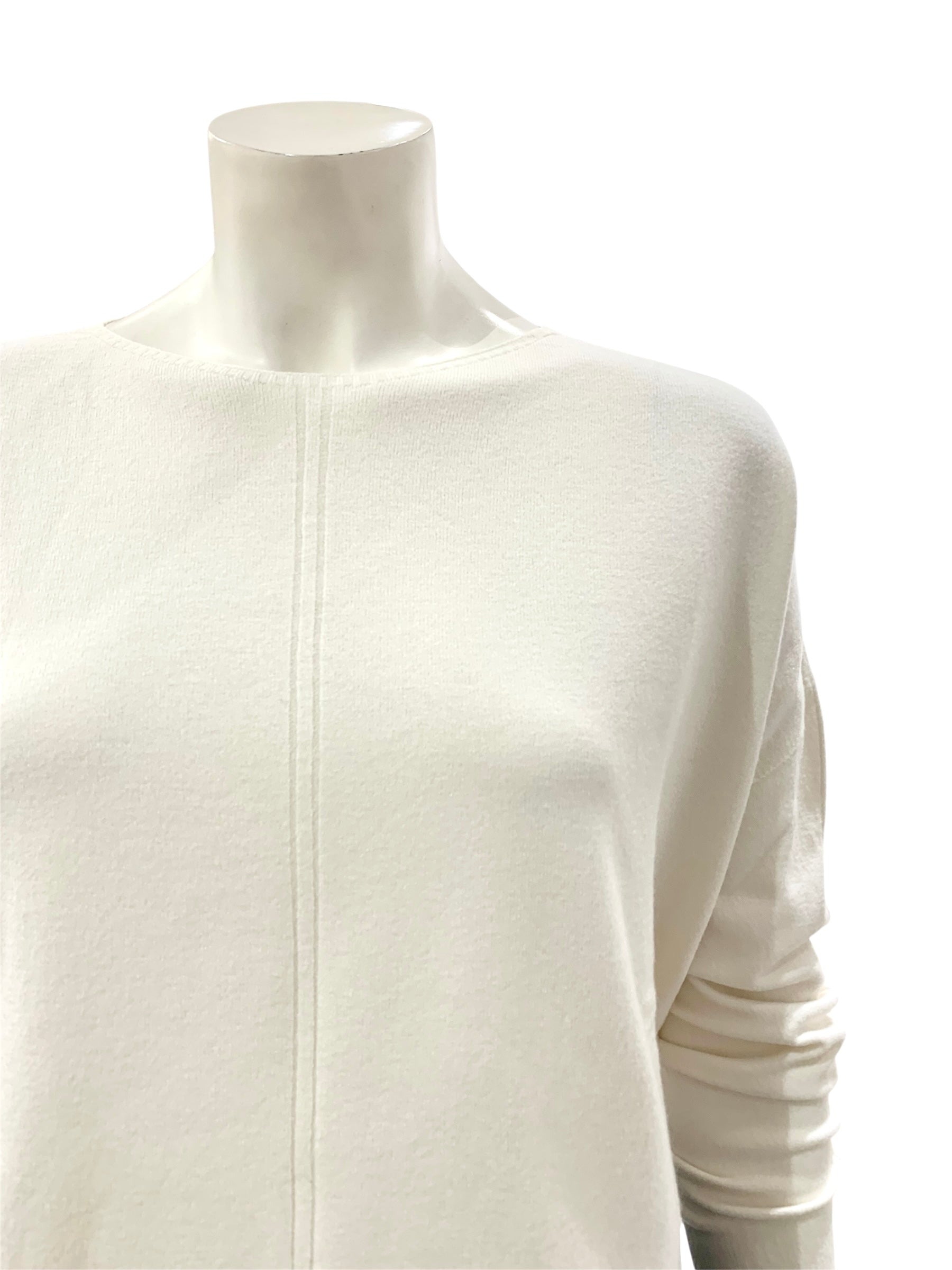 MAGLIA DUE RIGHE PANNA