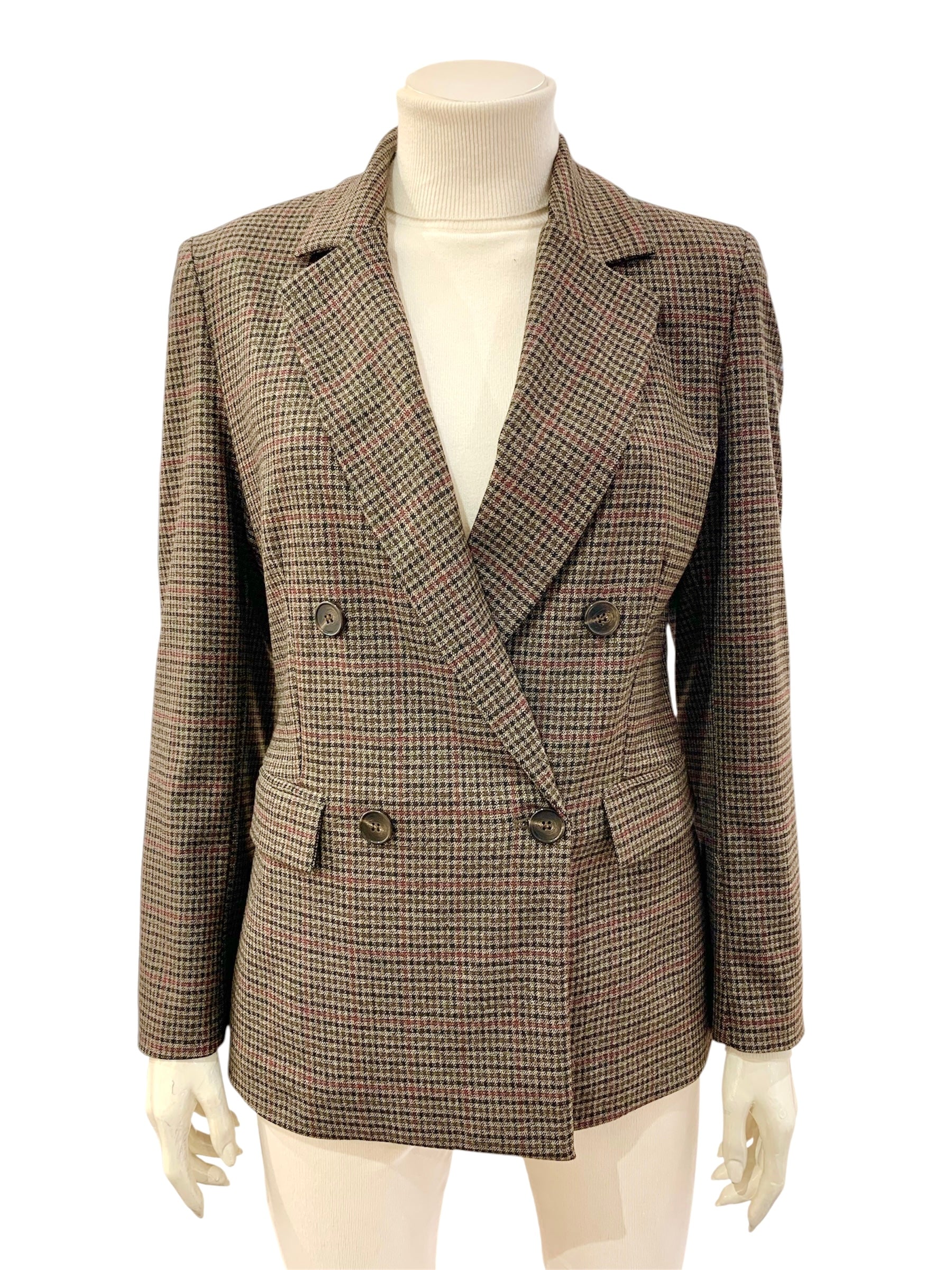 GIACCA QUADRETTI MORO