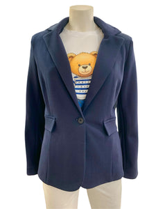 GIACCA FELPA BLU NAVY