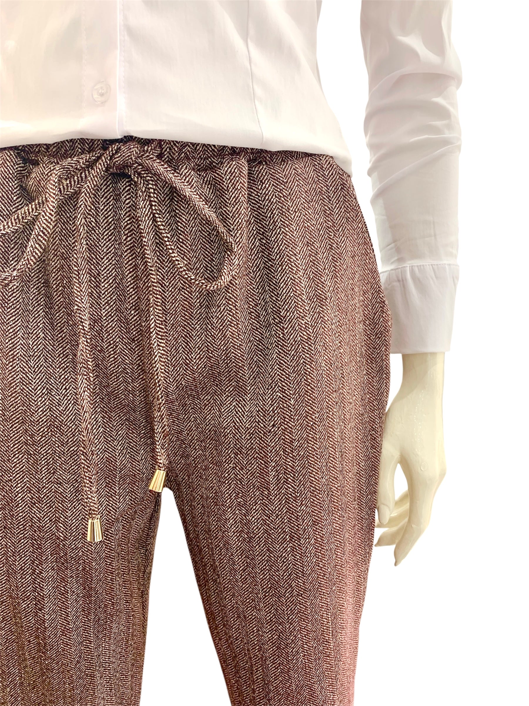 PANTALONE SPIGATO PRUGNA