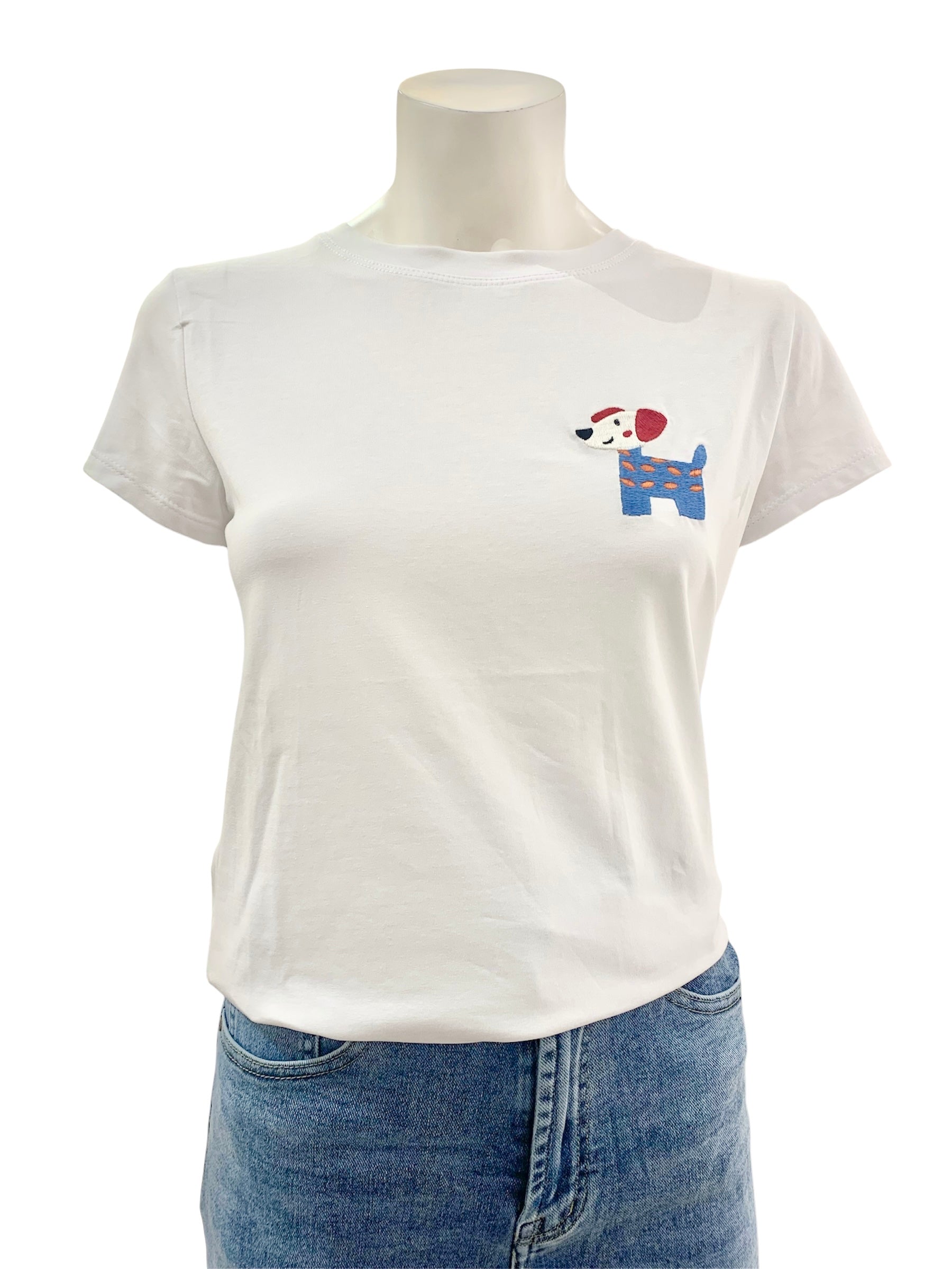 T-SHIRT DOG BIANCA