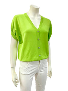 GILET BOTTONCINI VERDE