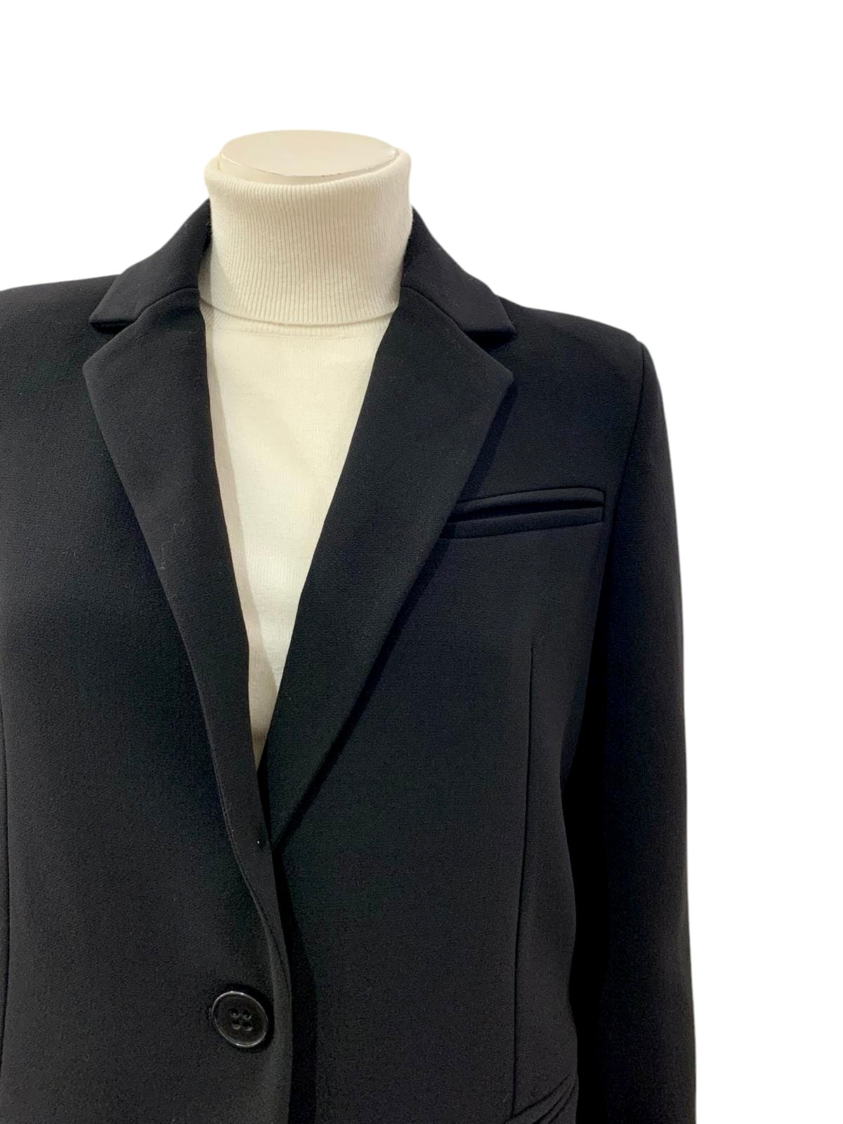 CAPPOTTO UN BOTTONE NERO