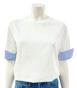 T-SHIRT RIGHE BIANCA