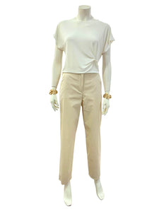 PANTALONE ELASTICO ECRU