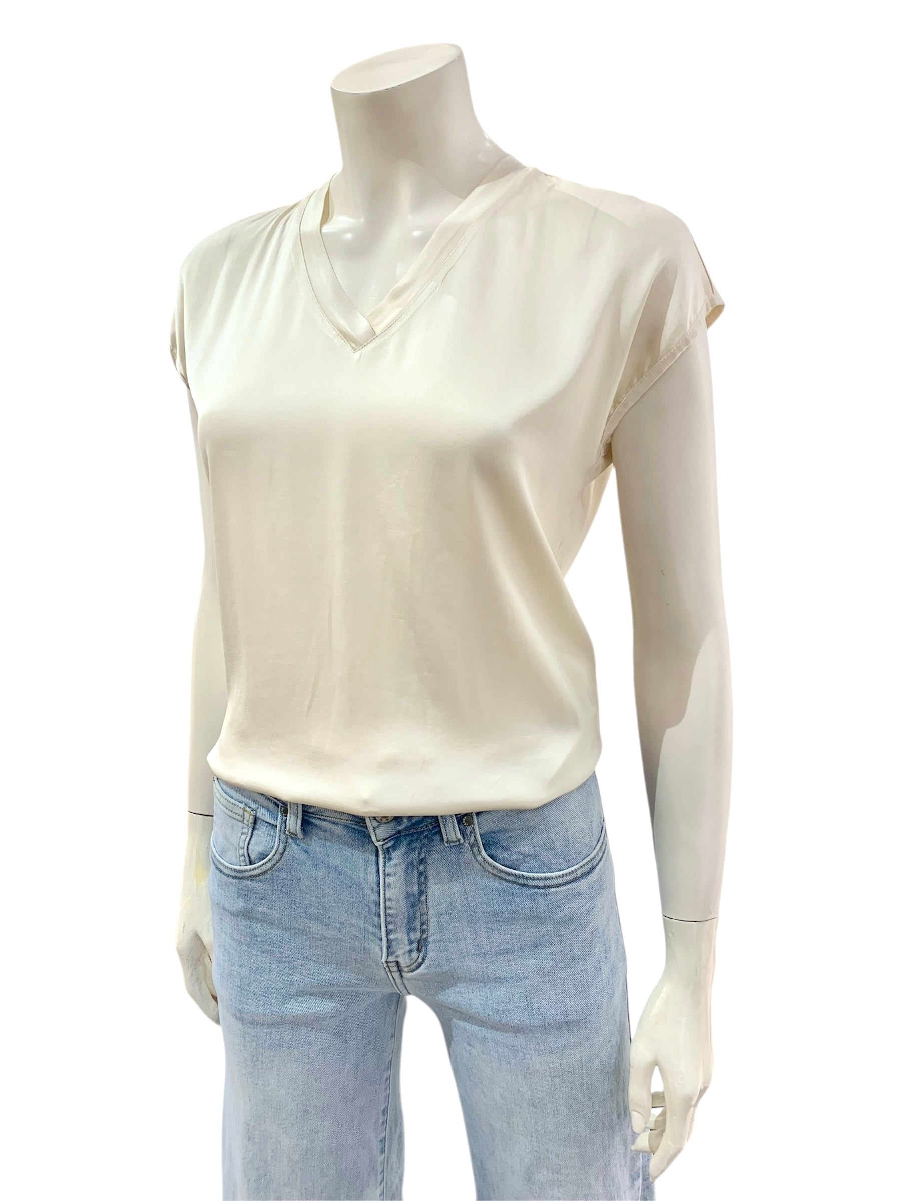BLUSA A “V” BURRO