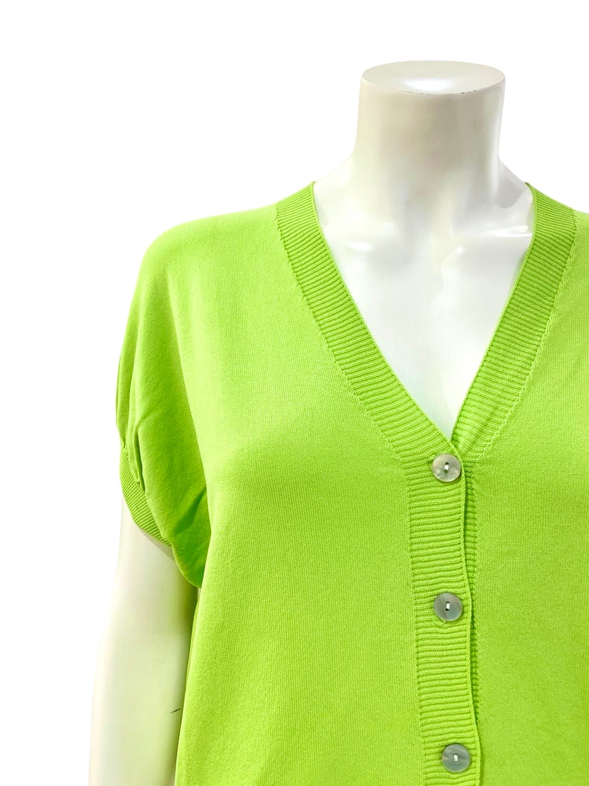 GILET BOTTONCINI VERDE