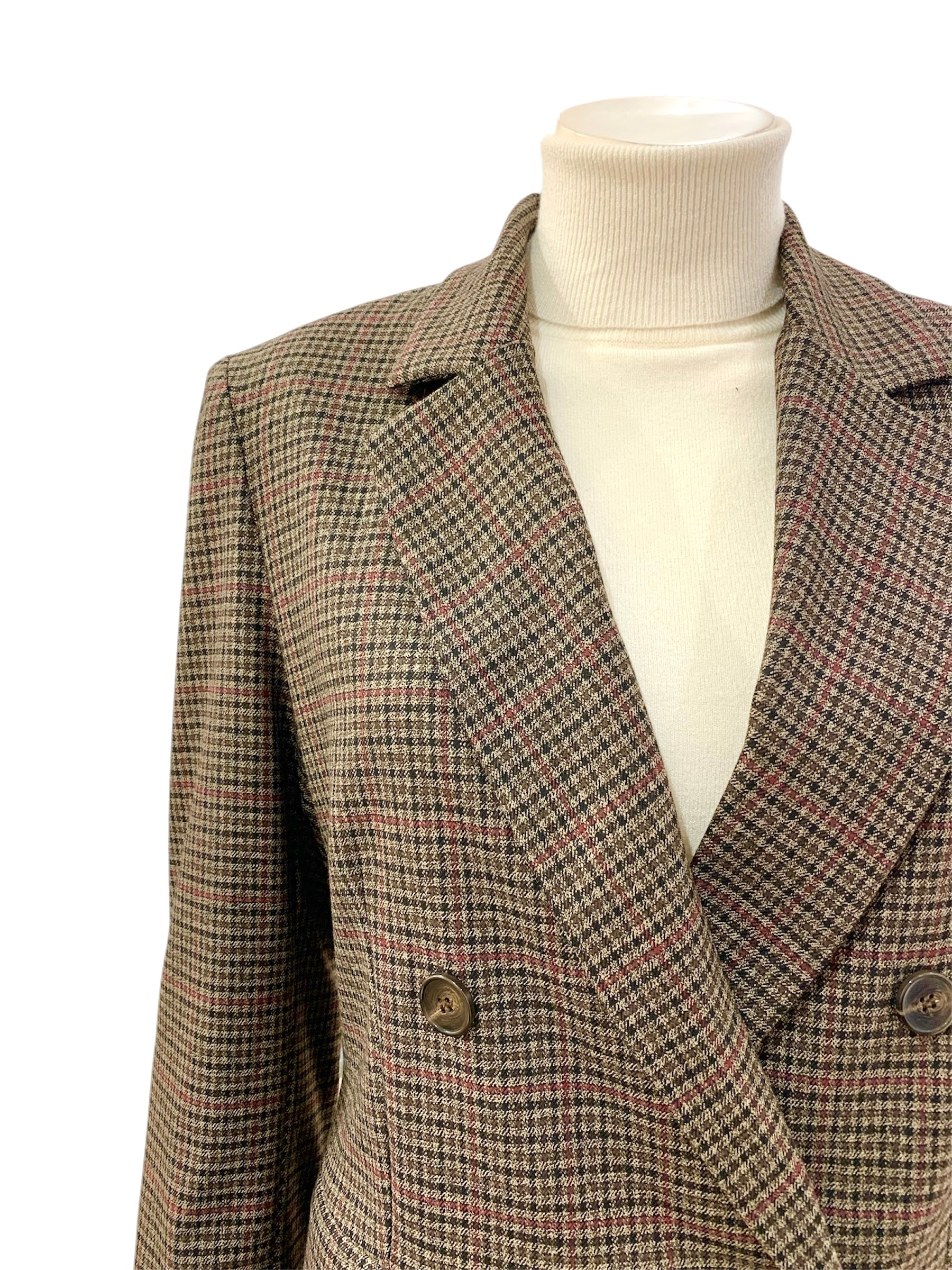 GIACCA QUADRETTI MORO