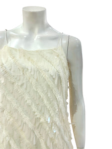 ABITO PAILLETTES PANNA