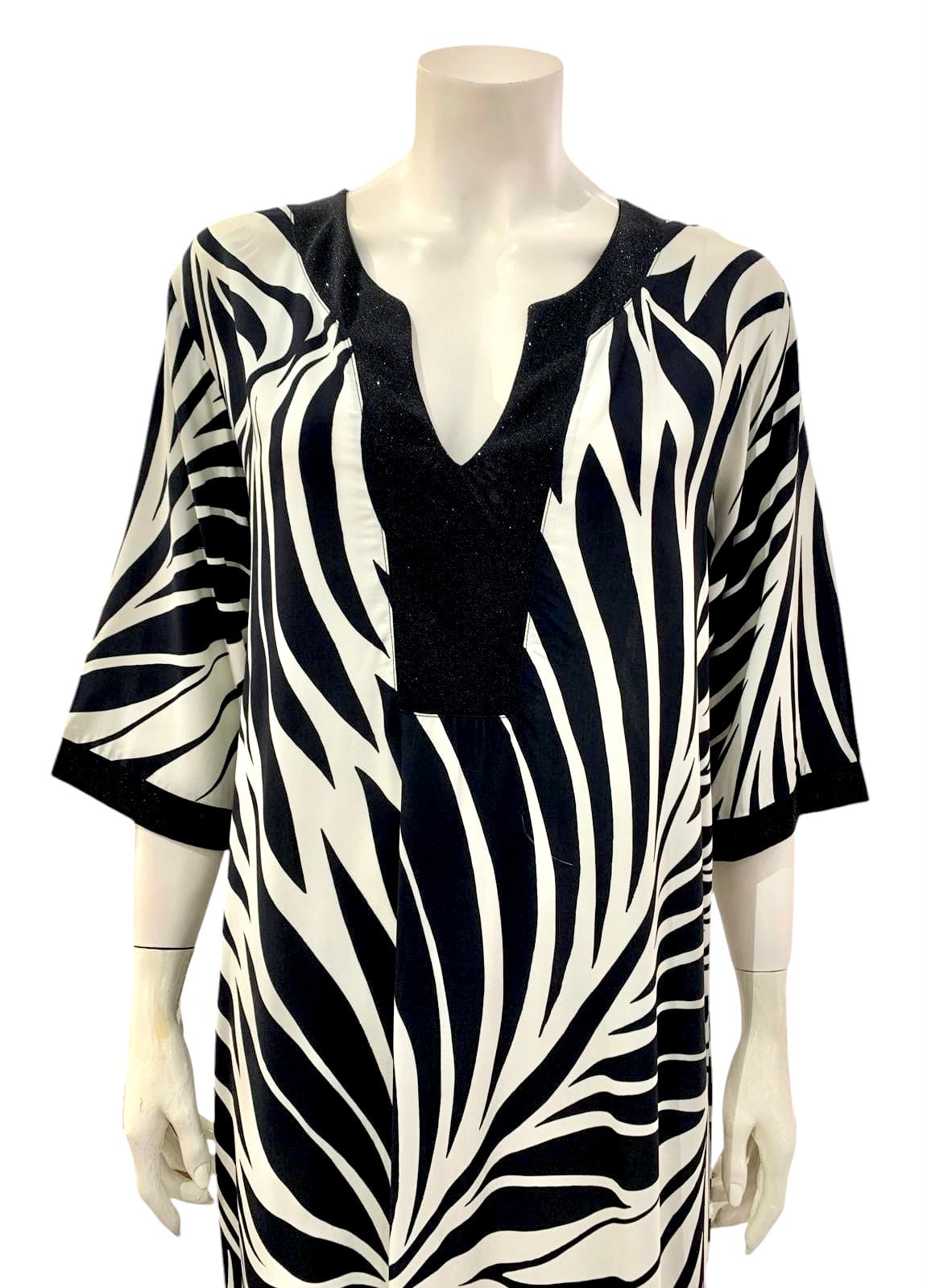 ABITO LUREX BIANCO NERO