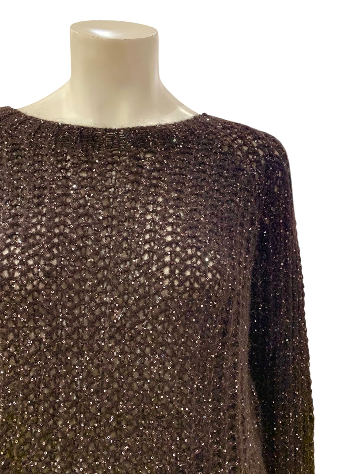 MAGLIA PAILLETTES MORO