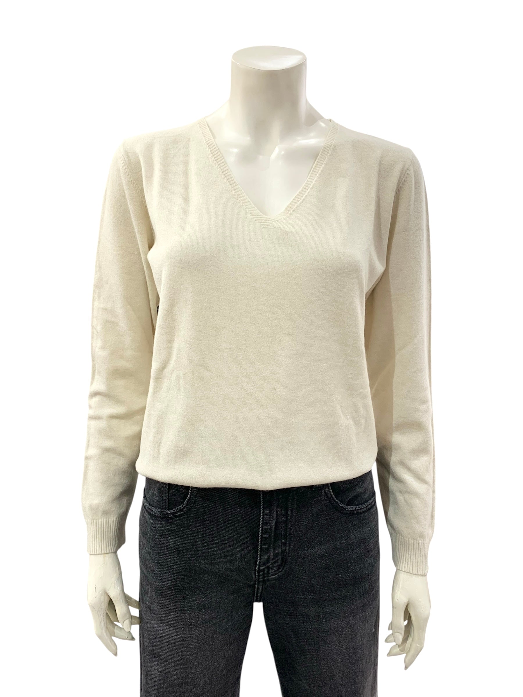 MAGLIA A “V” NATURALE