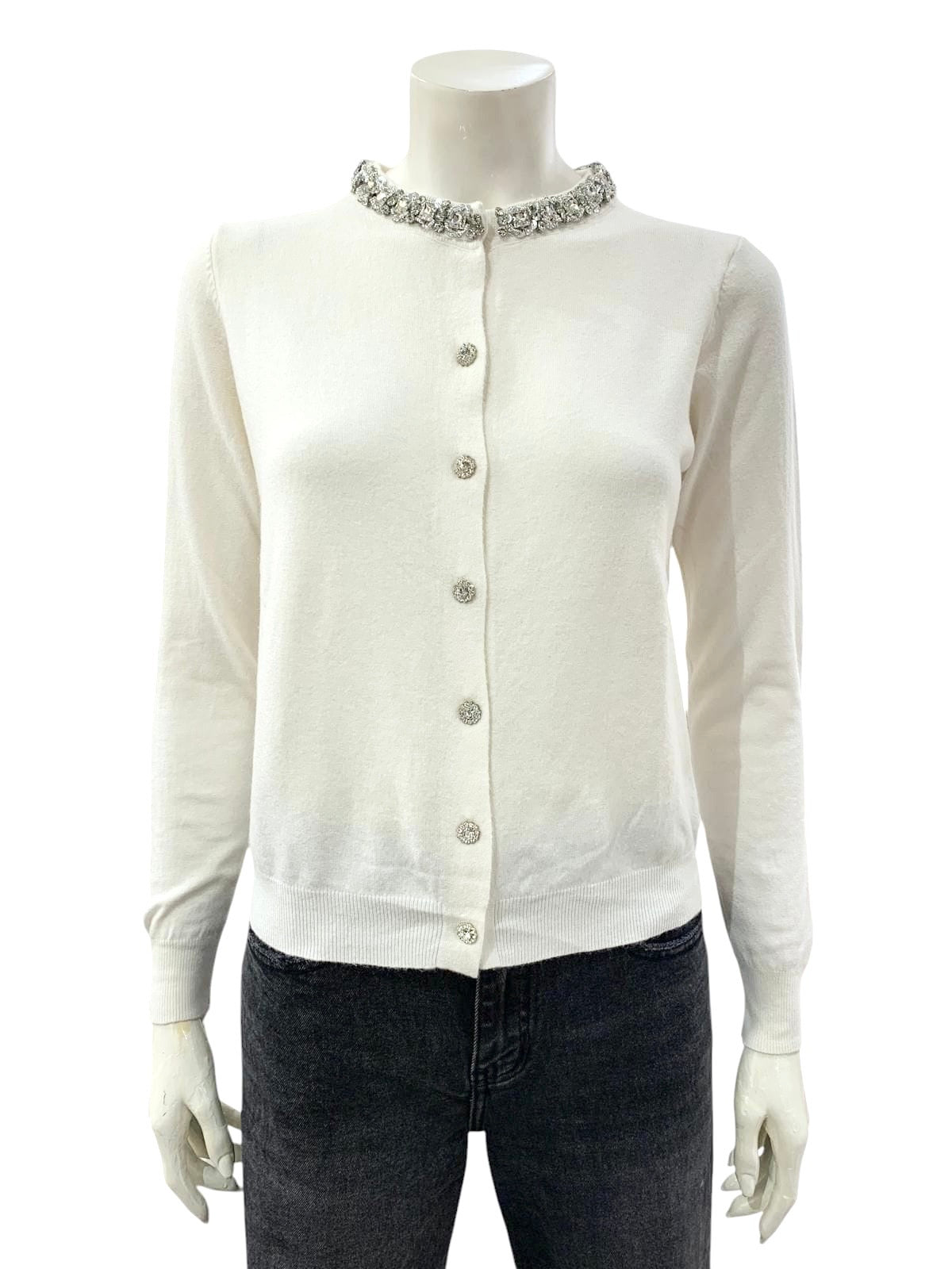 CARDIGAN PIETRE BIANCO