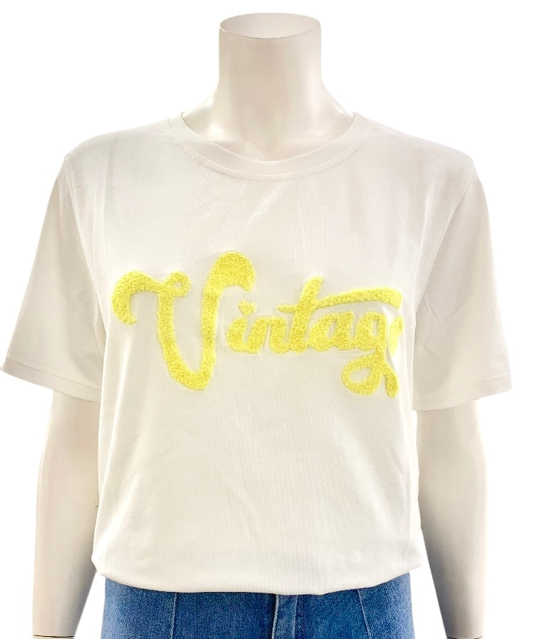 T-SHIRT VINTAGE GIALLA