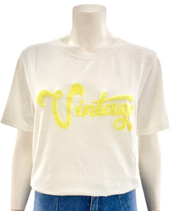 T-SHIRT VINTAGE GIALLA