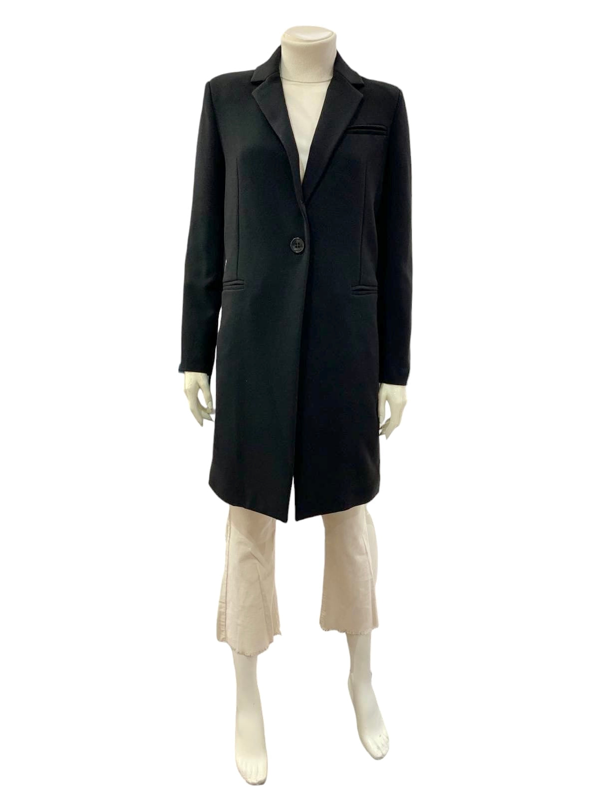 CAPPOTTO UN BOTTONE NERO