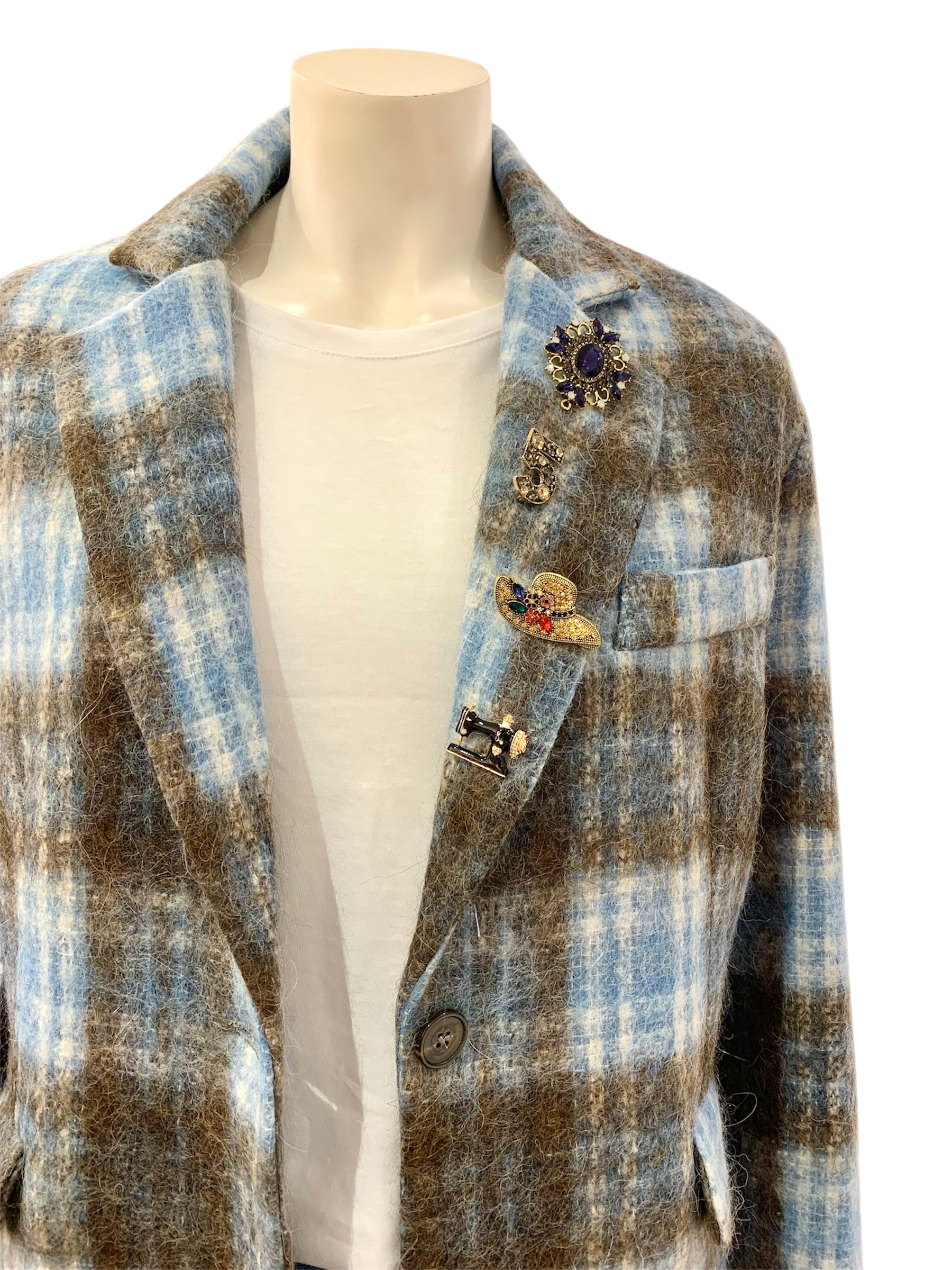 GIACCA SFUMATA CELESTE