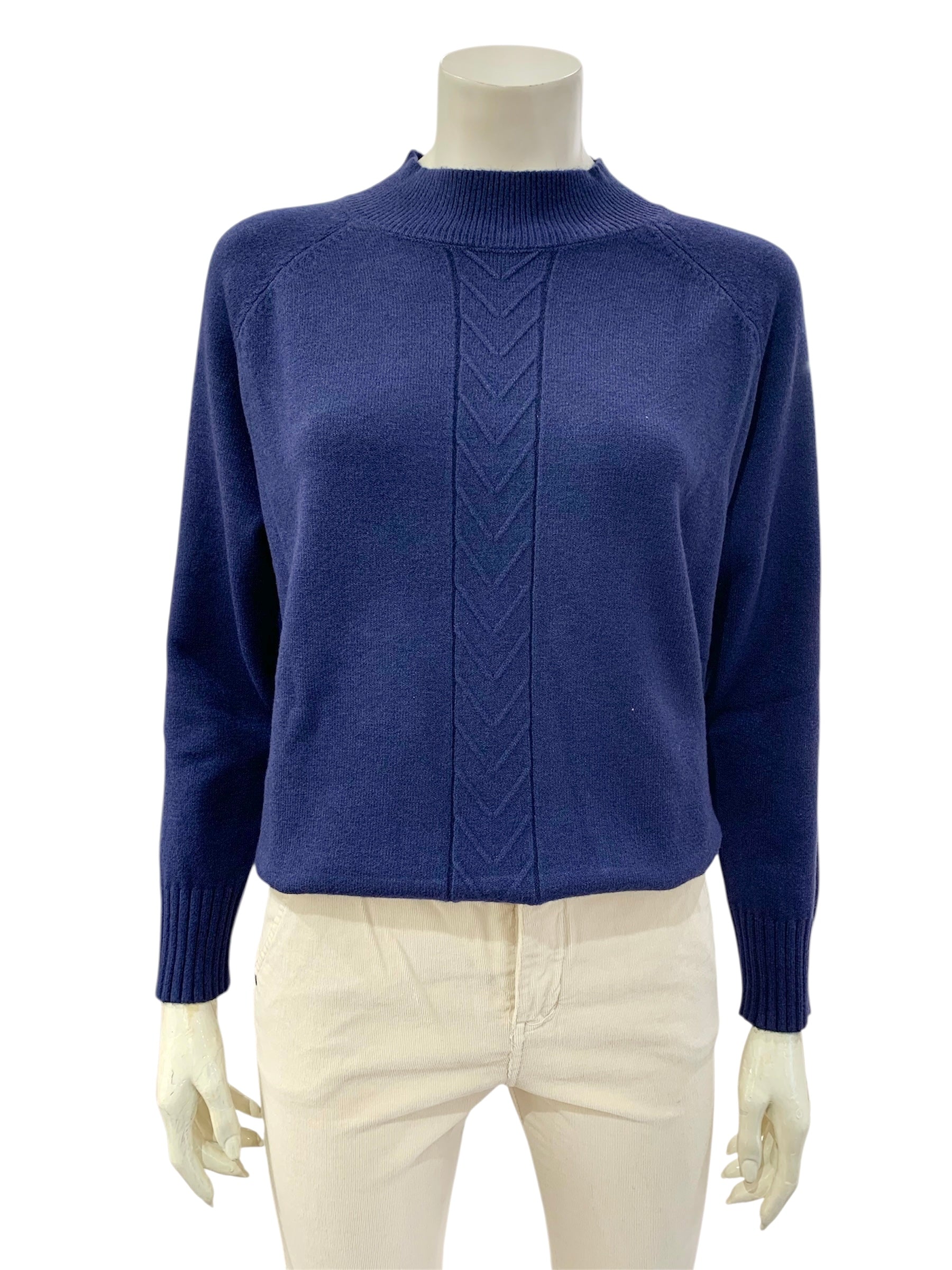 MAGLIA TRECCIA BLU ROYAL