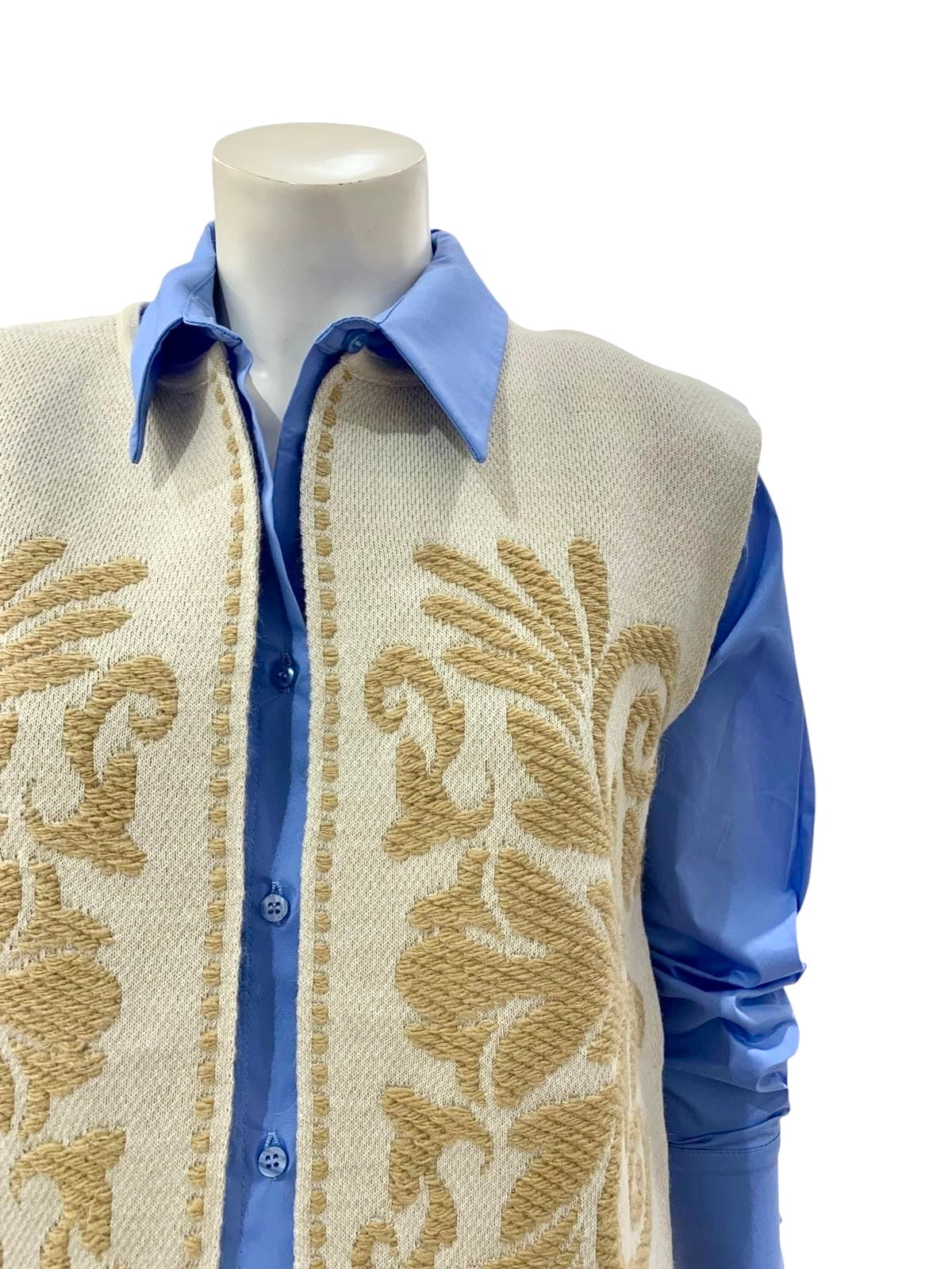 GILET DECORO BEIGE