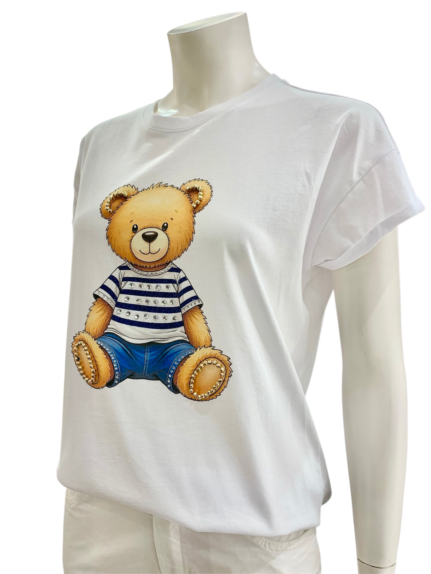 T-SHIRT ORSETTO BIANCA